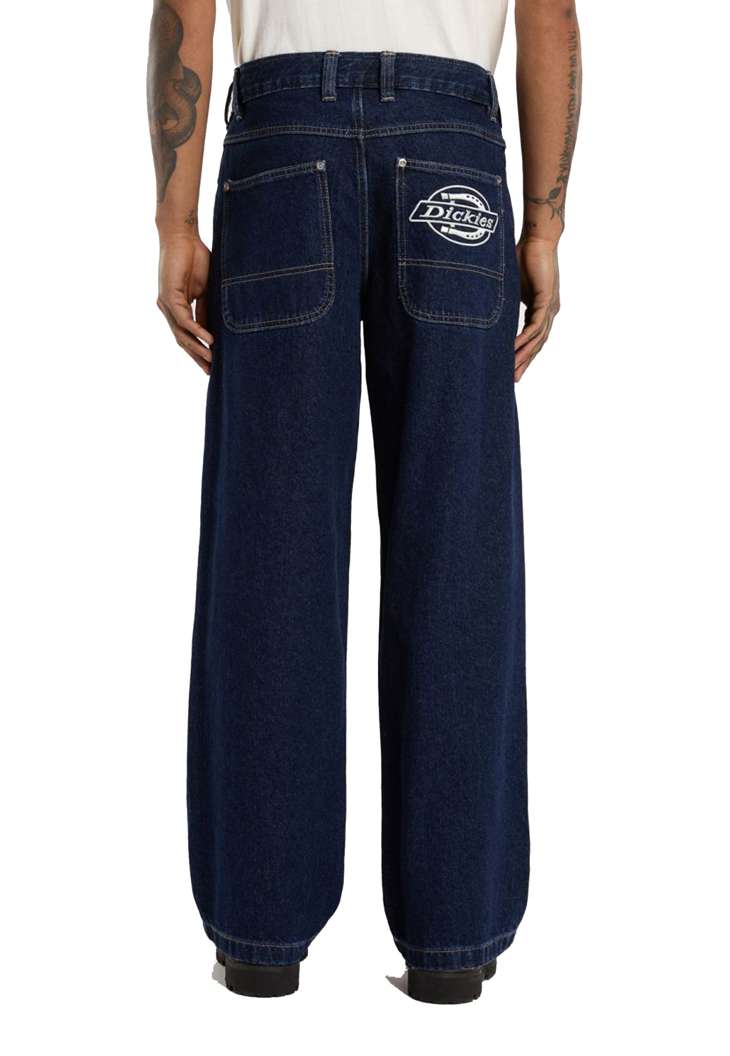 Pantaloni denim jeans blu scuro extra loose Hilham Dickies A25 DK0A87NK0DD DK0DDDK0DD DICKIES