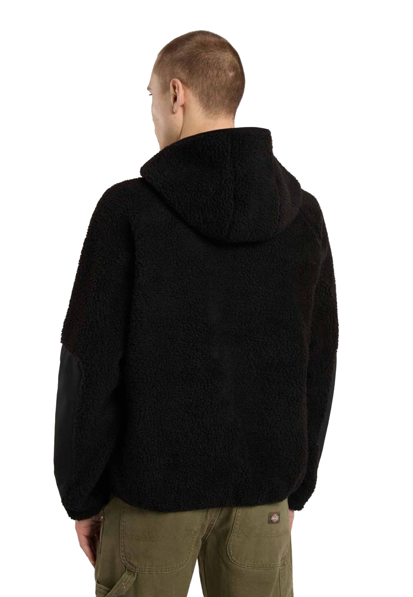 Pile giacca nera pelo lungo con cappuccio Central High Dickies A25 DK0A87NVBLK DKBLKDKBLK DICKIES