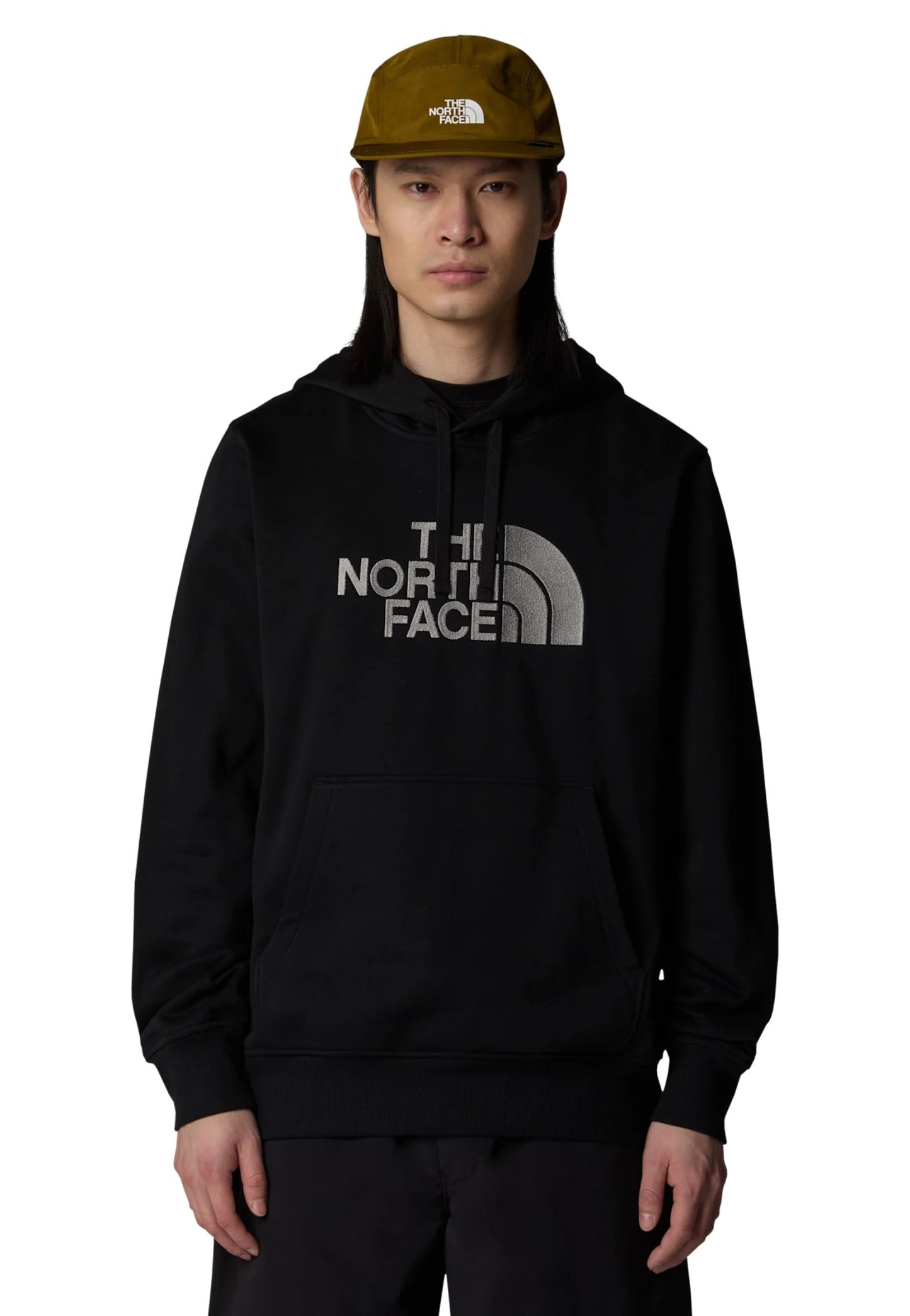 Felpa con cappuccio nero Drew Peak The North Face A25 NF0A89EMJK31 NFJK3NFJK3 THE NORTH FACE