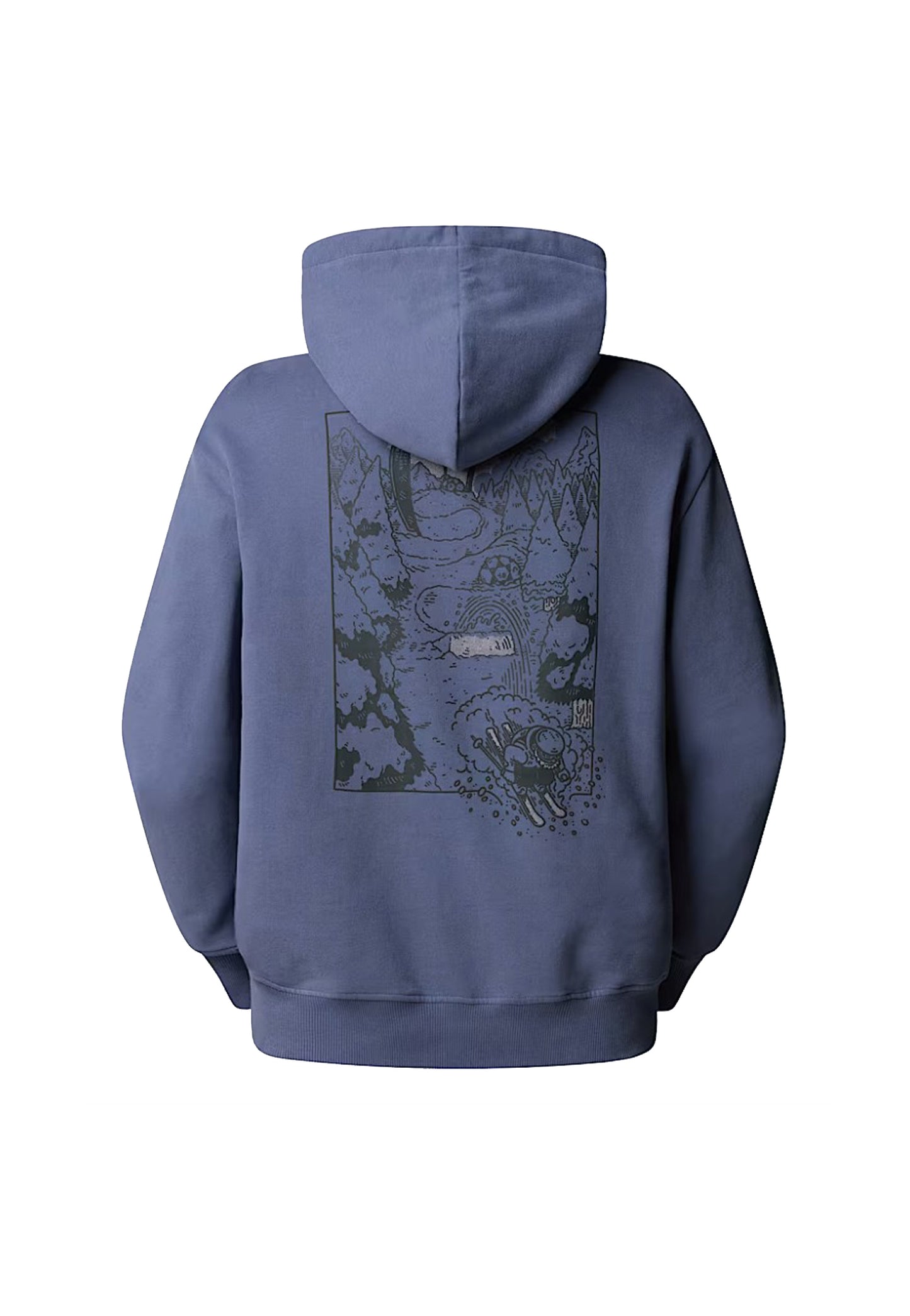 Felpa con cappuccio blu Powder Days Relaxed The North Face A25 NF0A8E4GBTR1 NFBTRNFBTR THE NORTH FACE