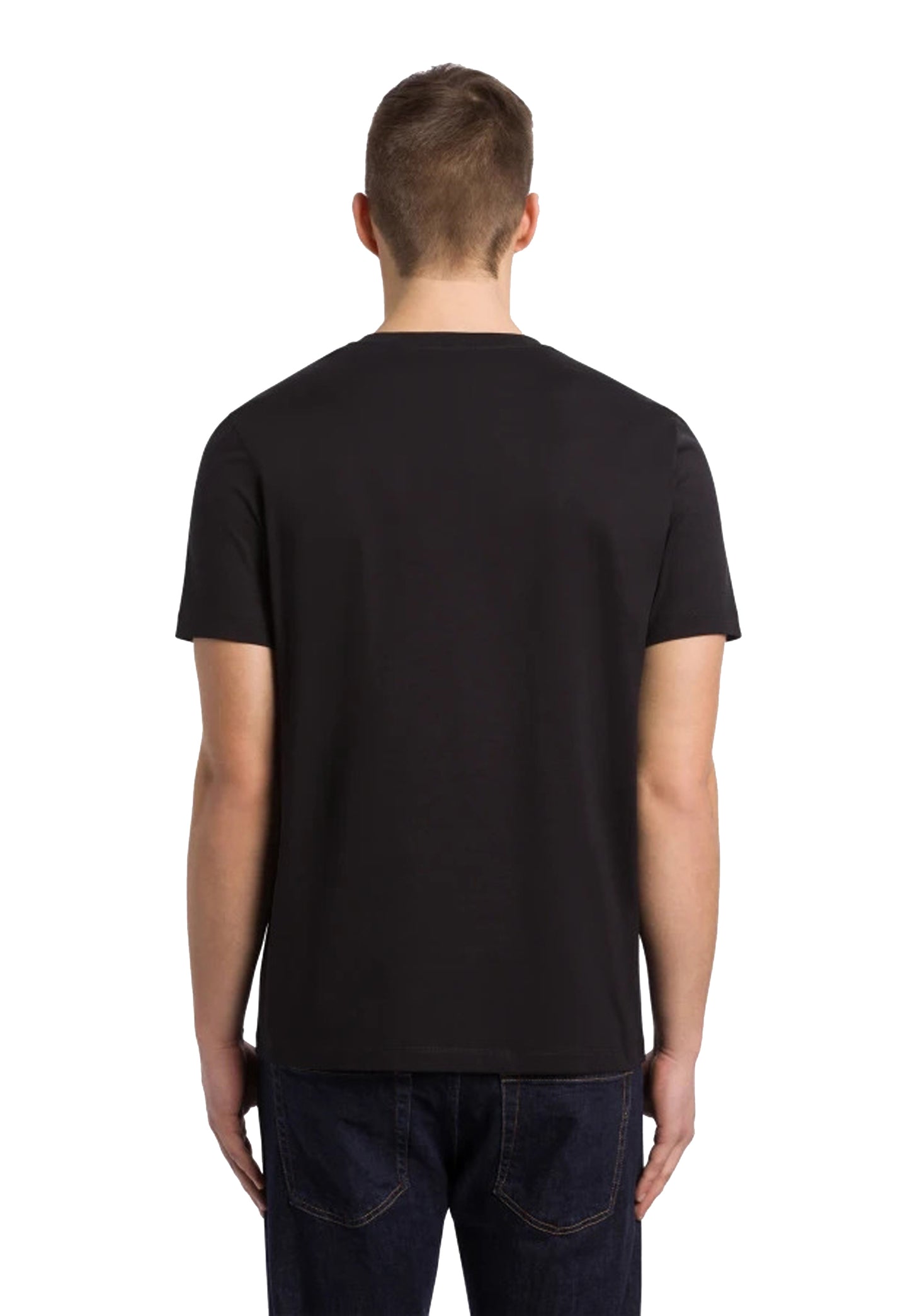 T-shirt girocollo blu cotone regular fit Dondup A26 US198 JF0271U 890890 DONDUP