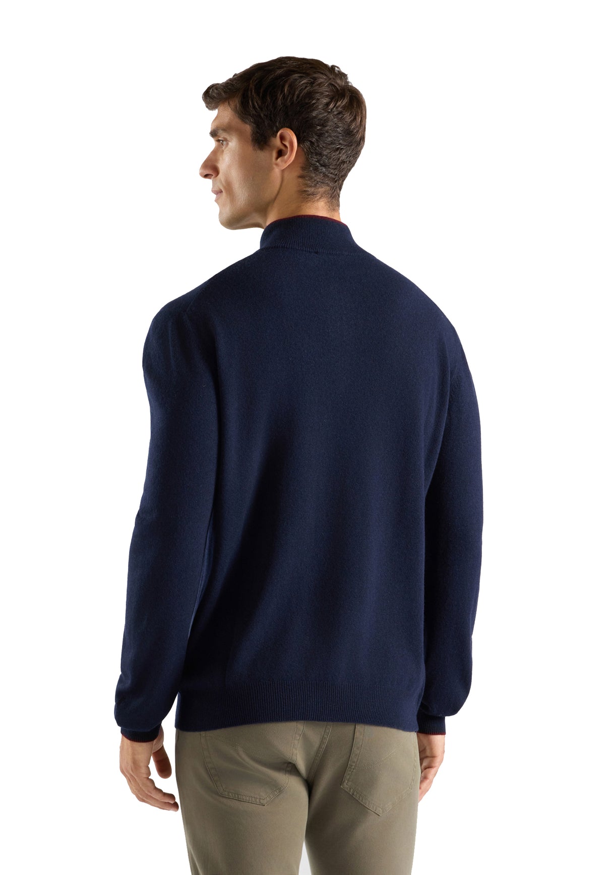 Maglia blu mezza zip collo alto Harmont & Blaine A26 HRR444030187 801801 HARMONT&BLAINE
