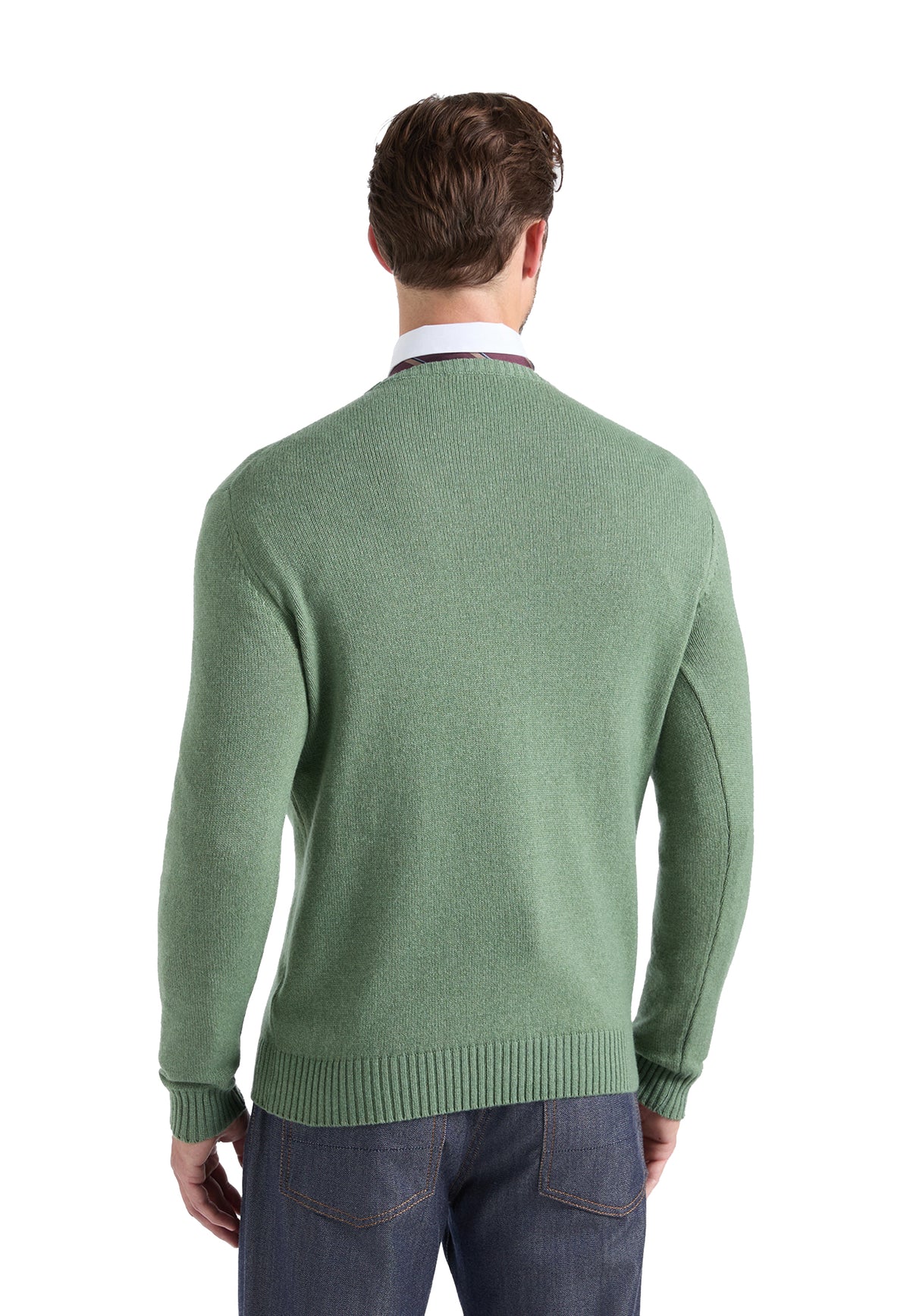 Maglia girocollo misto lana verde regular fit Harmont & Blaine A26 HRR950030187 612612 HARMONT&BLAINE