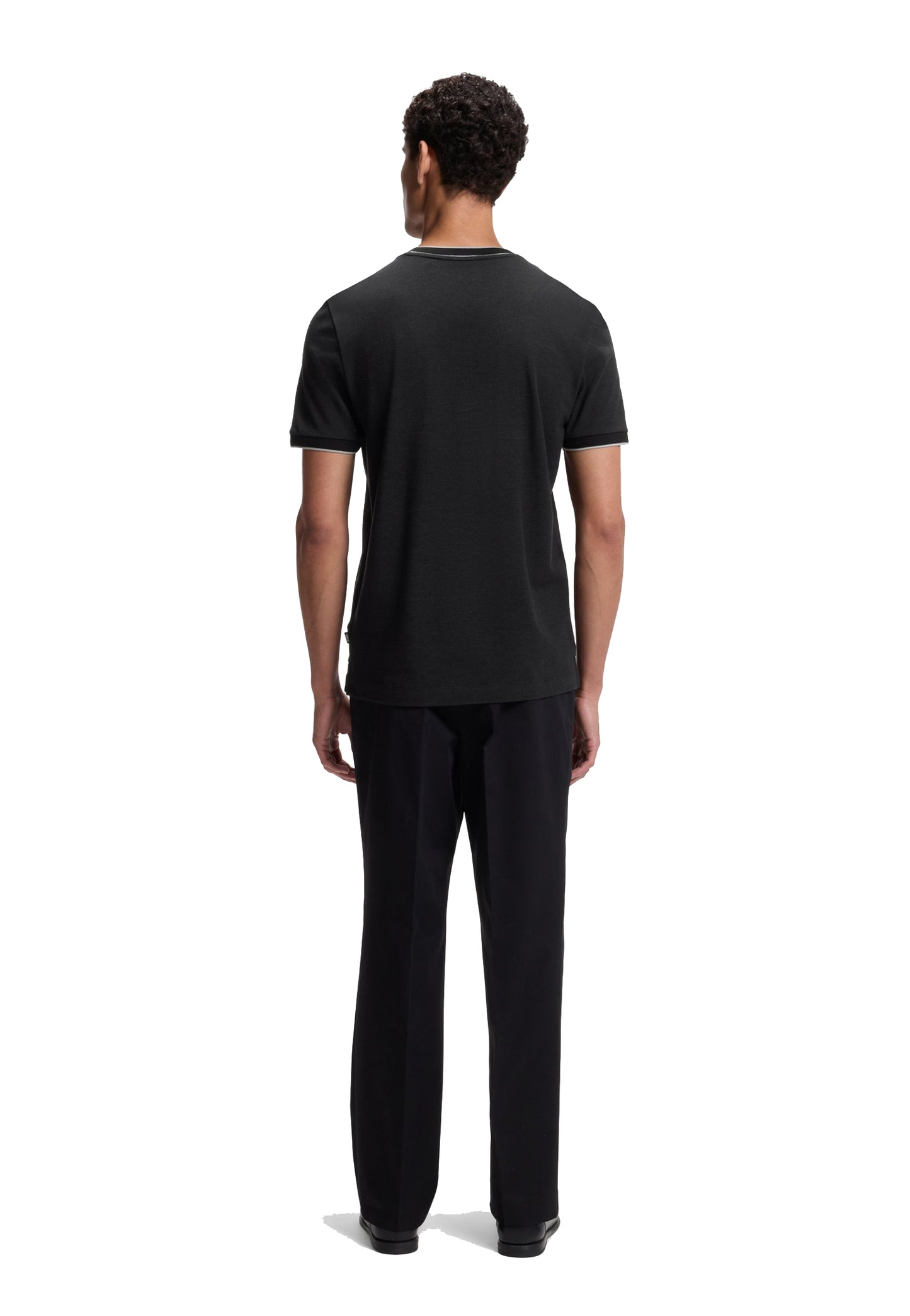 T-shirt girocollo nera cotone Hugo Boss A26 50565742 001001 HUGO BOSS