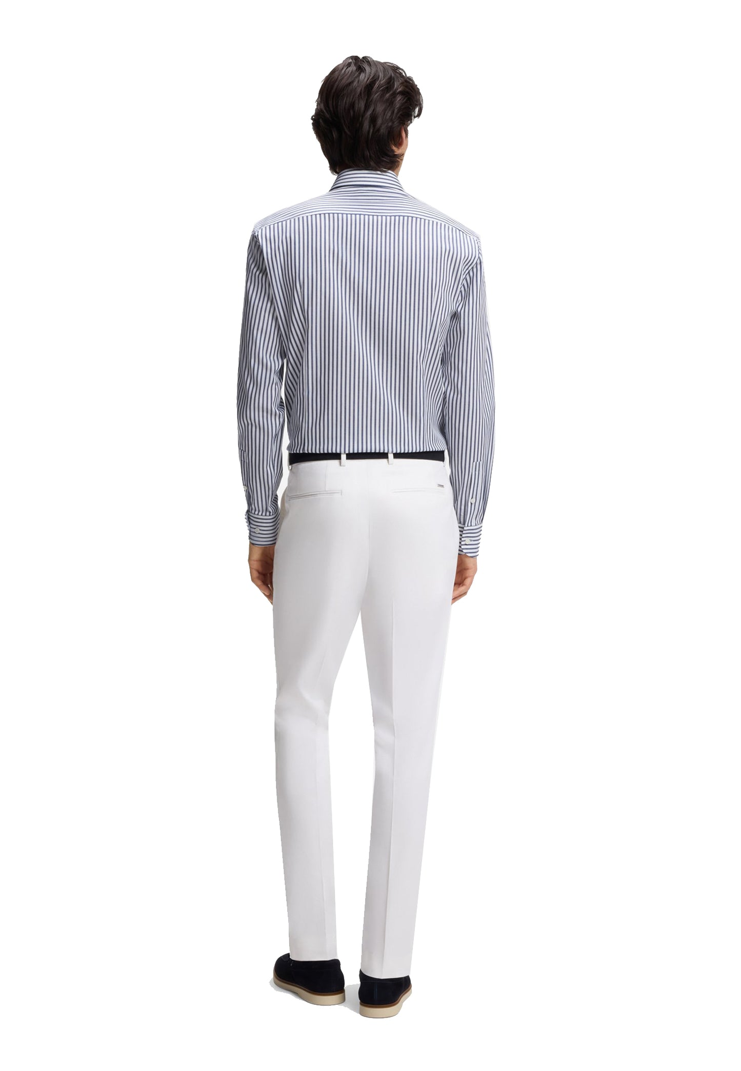 Camicia a righe blu slim fit cotone Hugo Boss A26 50567021 404404 HUGO BOSS