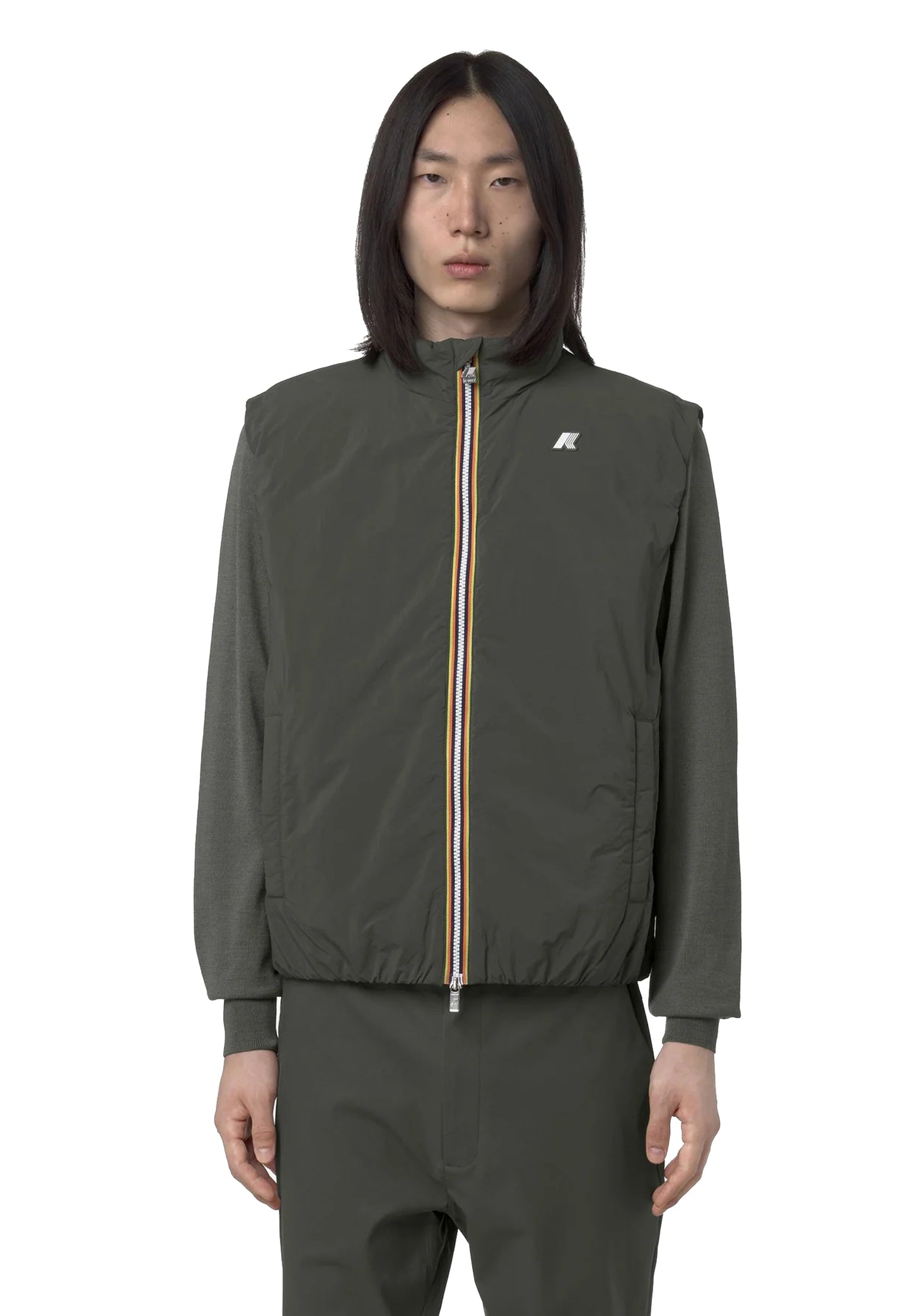 Gilet smanicato verde Valen Plain Warm K-way A26 K2136BW WMRWMR K-WAY