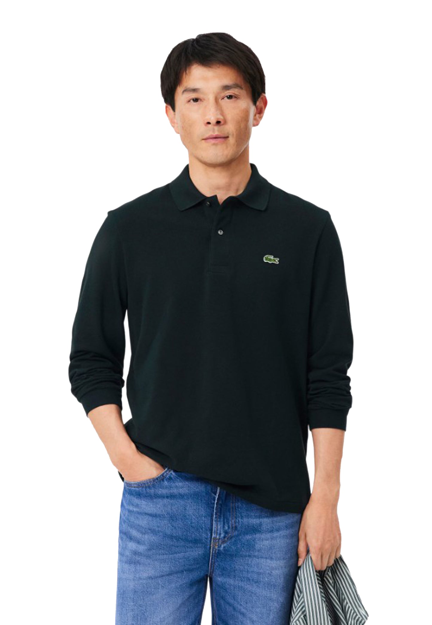 Polo blu cotone maniche lunge Lacoste A26 L1312 GJPGJP LACOSTE