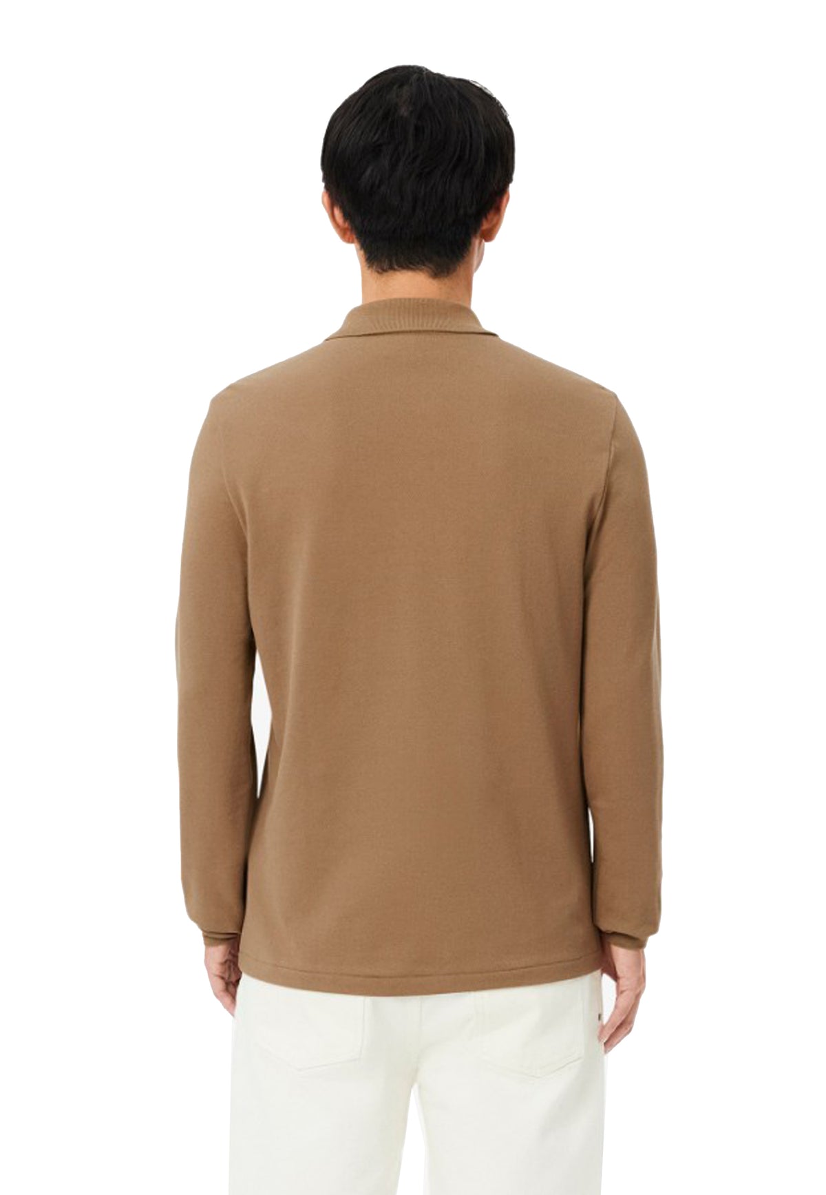 Polo manica lunga beige cotone classic fit Lacoste A26 L1312 SIXSIX LACOSTE