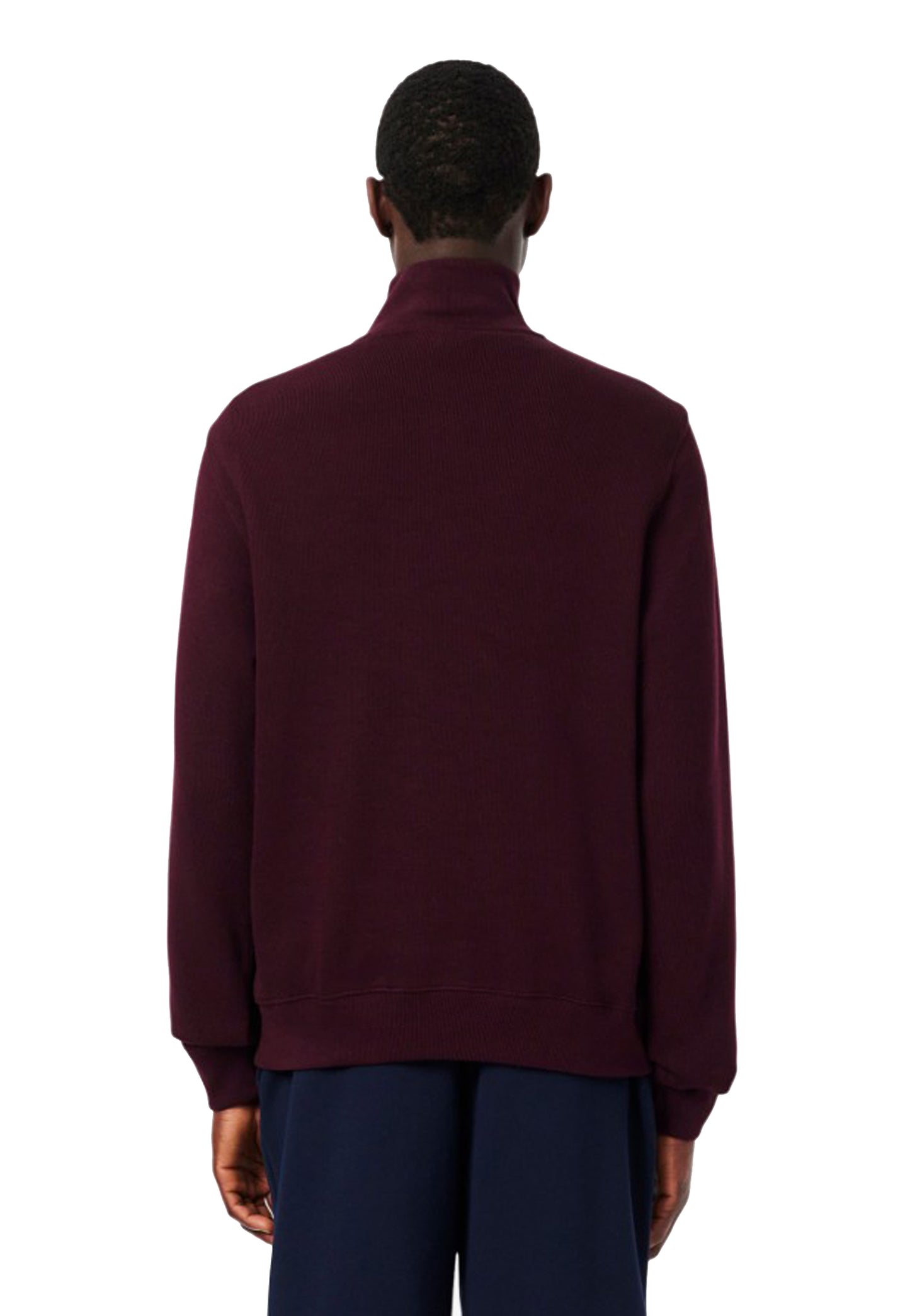Felpa marrone interlock a collo alto con mezza zip Lacoste A26 SH1927 3KE3KE LACOSTE