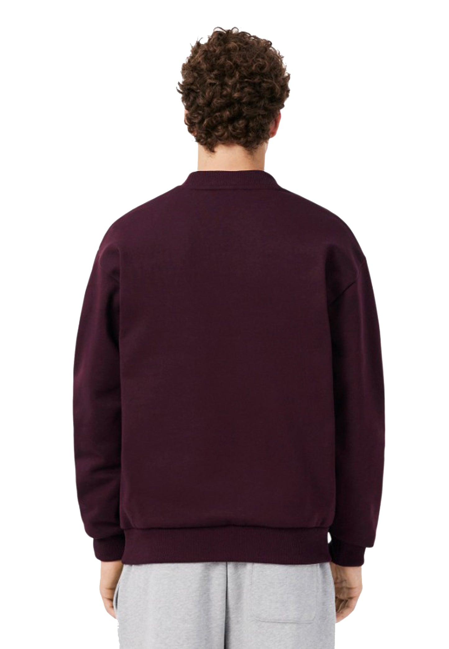 Felpa girocollo marrone felpato Lacoste A26 SH8868 3KE3KE LACOSTE