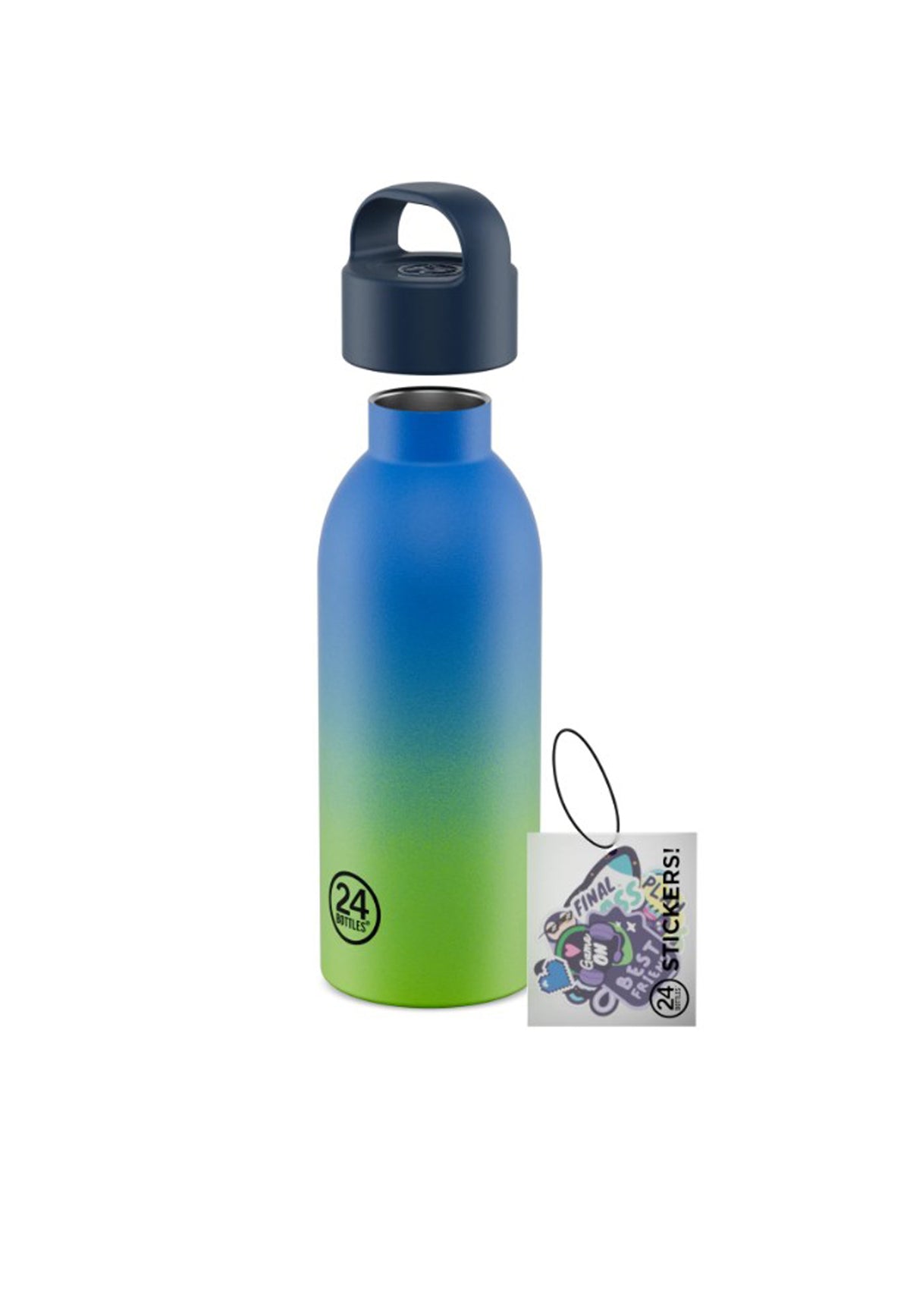 Borraccia termica blu verde Young bottle Bop Squad 500 ml 24Bottles 2389-BOB SQUAD 500MLDRIP SQUAD 24BOTTLES
