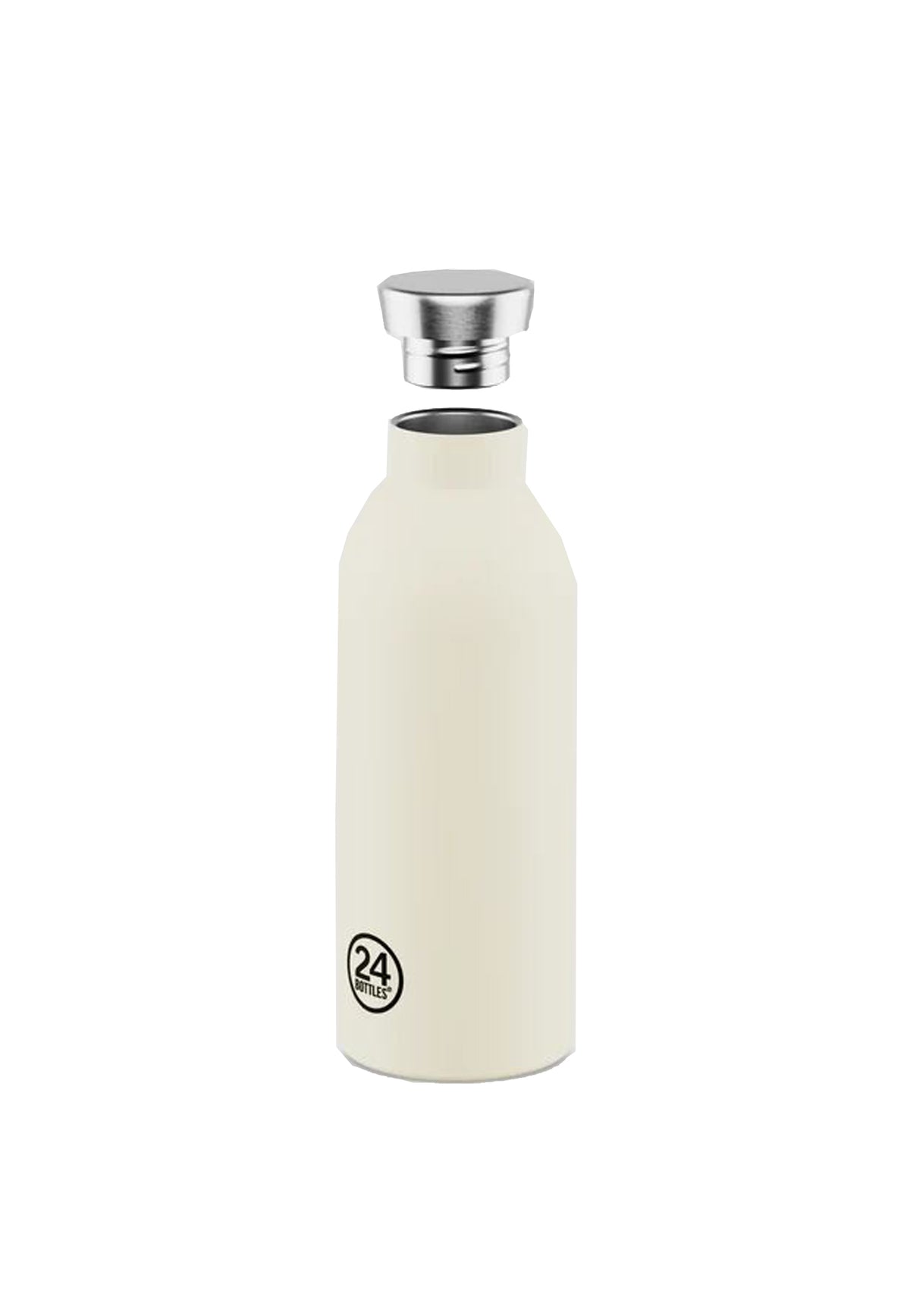 Borraccia termica bianca 500ml Cottone 24Bottles 2446- COTTON 500MLCOTTON 24BOTTLES