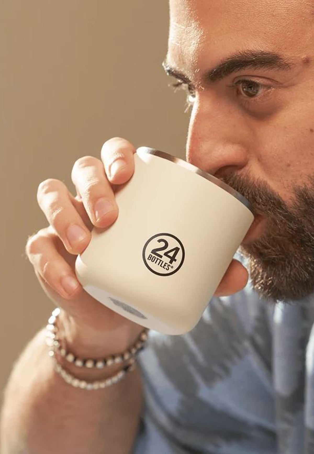 Bicchiere termico bianco Cotton 220ml - Casa cup 24Bottles 2451-CUP COTTON 220MLCOTTON 24BOTTLES