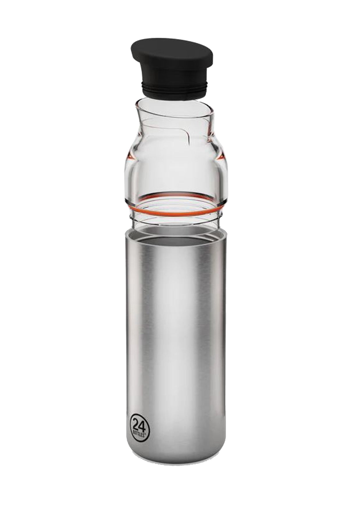 Caraffa termica 1L allumino Brushed - Casa caraffe 24Bottles 2456-BRUSHED STEEL 1LBRUSHED STEEL 24BOTTLES