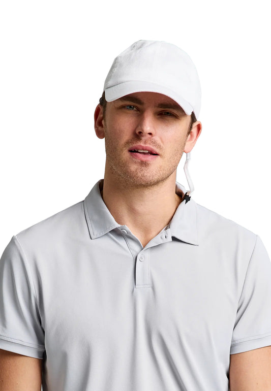 Cappellino con visiera e cinturino regolabile bianco Slam P24