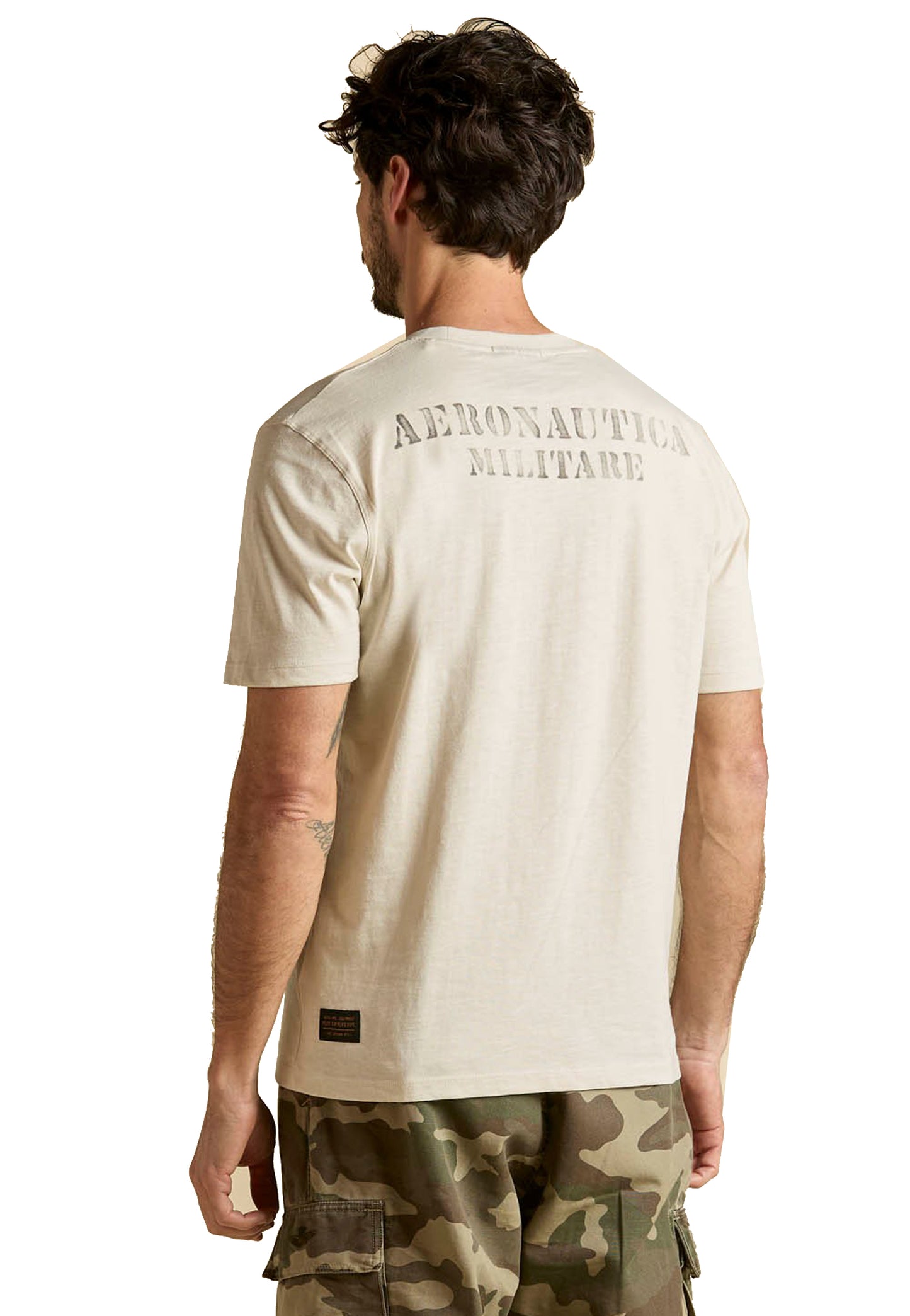 T-shirt bianca girocollo IX Gruppo Caccia Aeronautica Militare P26 261TS2543UJ00686 7307873078 AERONAUTICA MILITARE