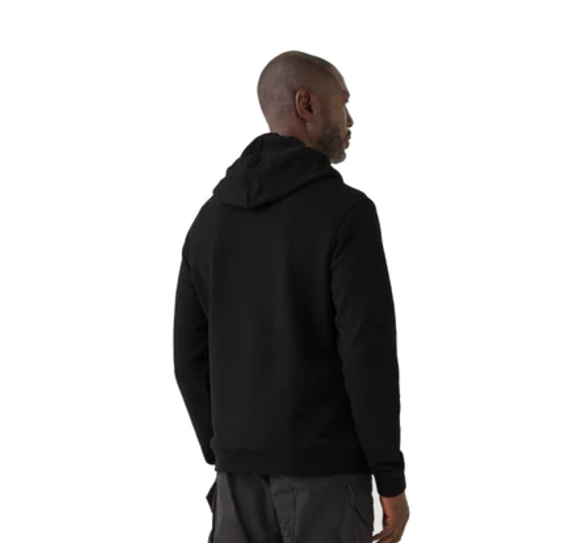 Felpa con cappuccio nera cotone Belstaff P26 103000 BlackBlack BELSTAFF