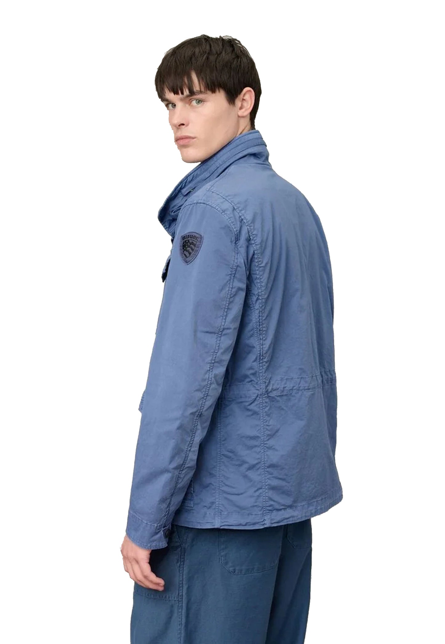 Giacca leggera cotone blu indico Ashmont Dyed Blauer P26 26SBLUB04119 007449890 BLAUER
