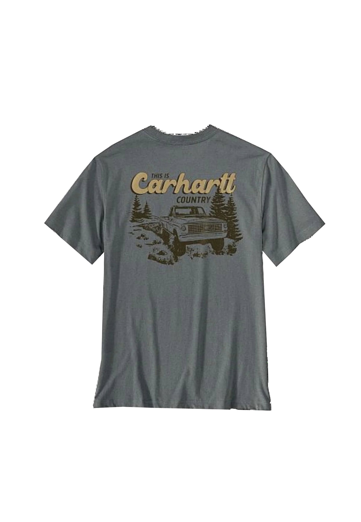 T-shirt girocollo grigia cotone Carhartt P26 107455 GREY HEATER CARHARTT