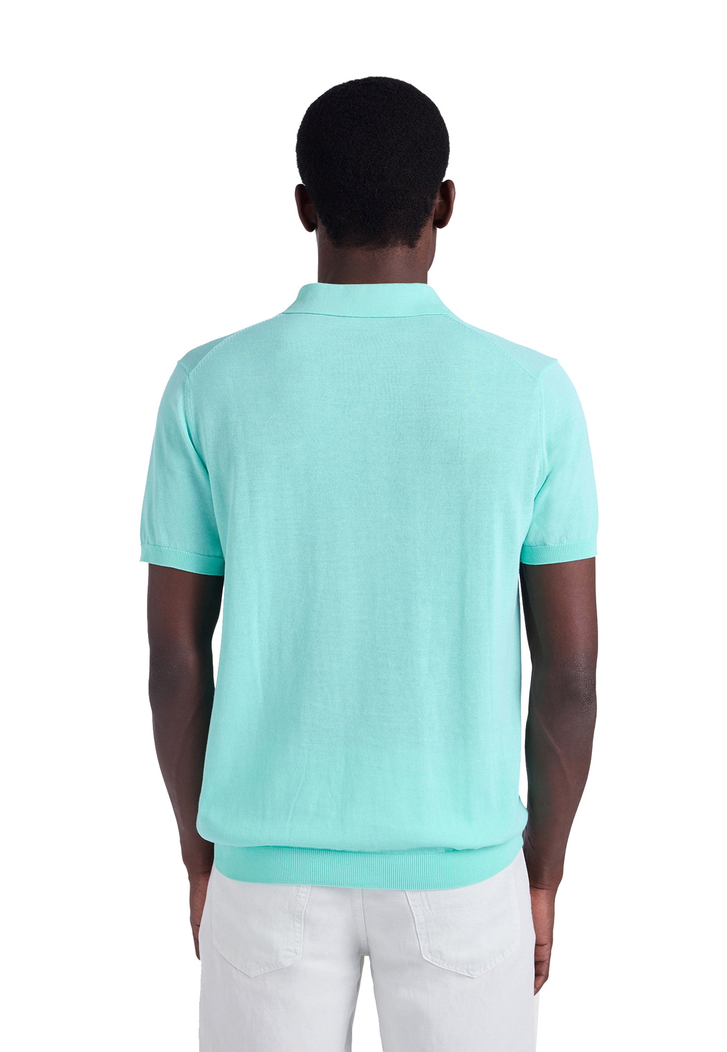 Polo manica corta turchese in maglia scollo a v Harmont&Blaine P26 HRQ885031076 618618 HARMONT&BLAINE