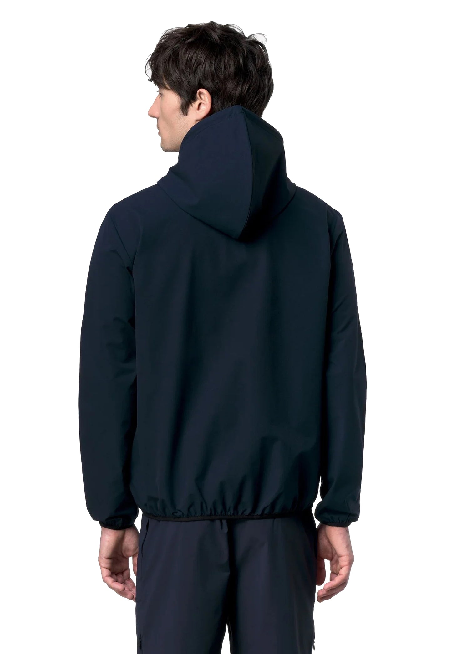 Giacca antivento antipioggia blu con cappuccio Journeer K-way P26 K5138FW K89K89 K-WAY