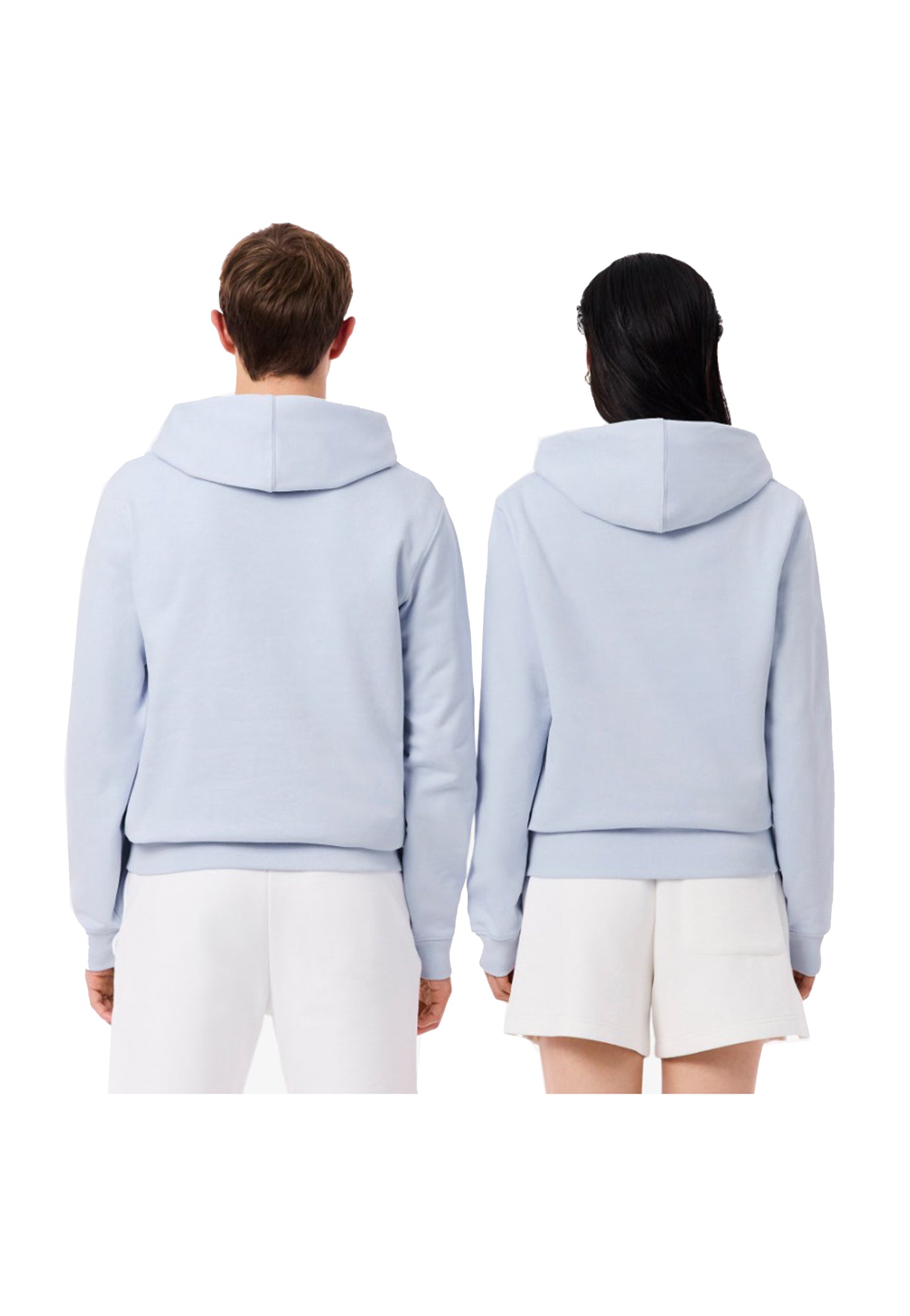 Felpa con cappuccio azzurra cotone Lacoste P26 SH0785 J2GJ2G LACOSTE