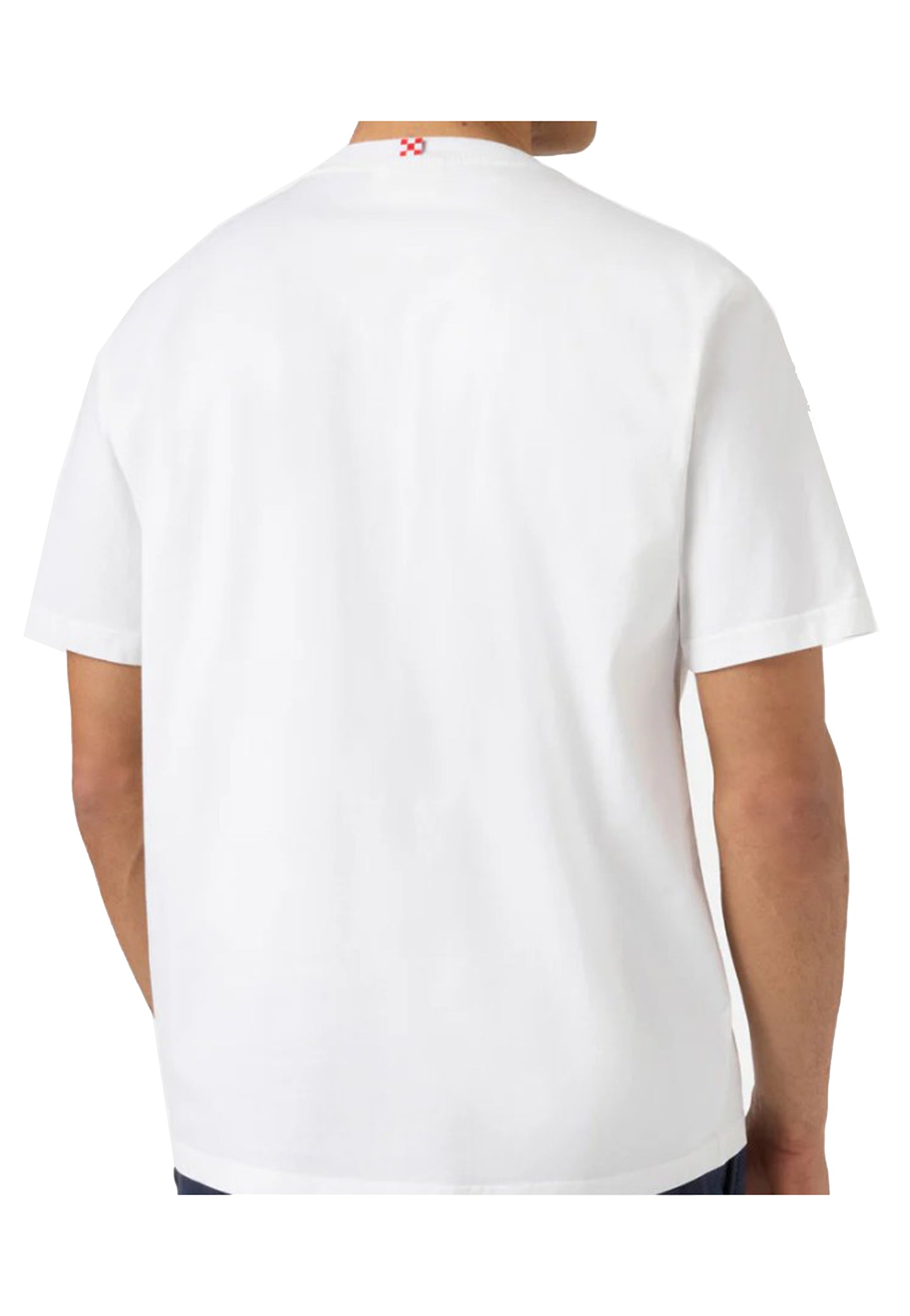 T-shirt girocollo cotone bianca Portofino Spritz MC2 Saint Barth P26 POT0001 01997L01997L MC2