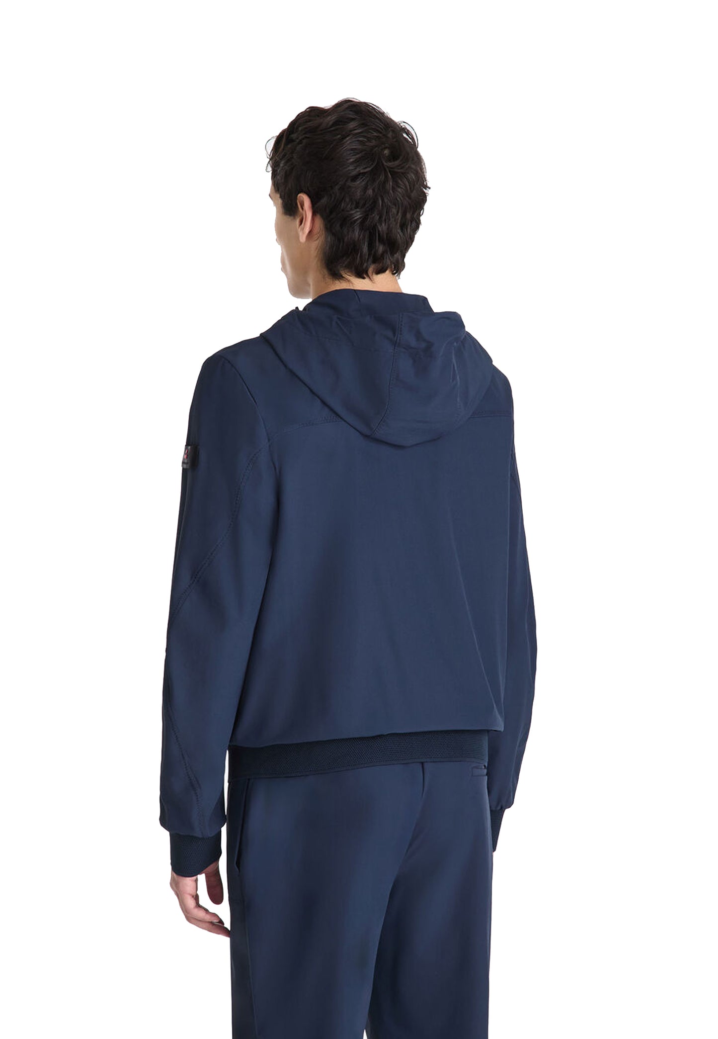 Giacca corta blu con cappuccio impermeabile Uyapo Peuterey P26 PEU5746 01192031 215215 PEUTEREY