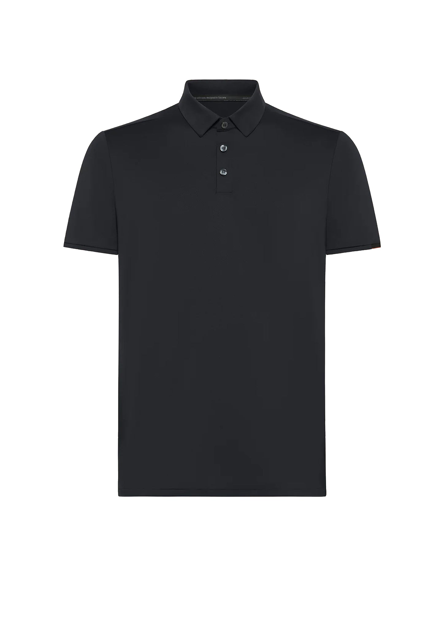 Polo mezza manica nera elasticizzata traspirante Oxford Logo RRD P26 26217 1010 RRD
