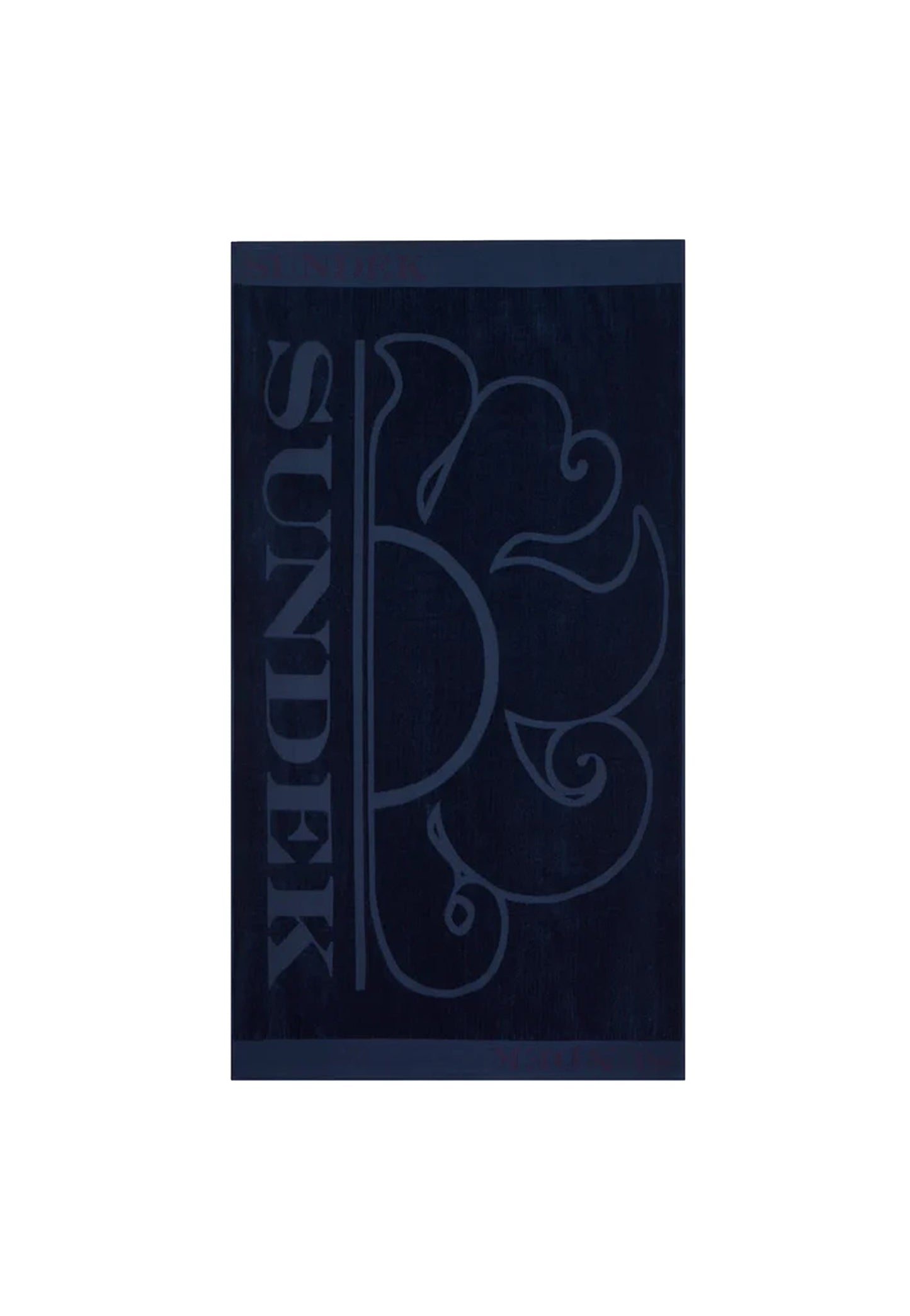 Telo mare spiaggia cotone blu Jacquard Sundek P26 AM379ATC1000 T6S00900700 SUNDEK
