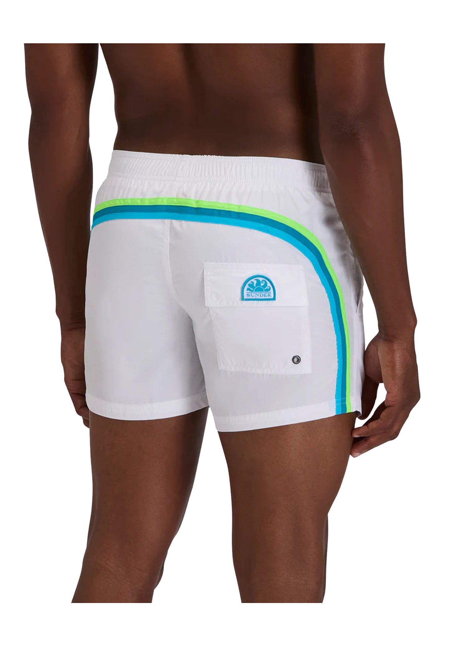 Costume da bagno mare bianco corto Light Poly Sundek P26 M504BDP0300 M6S00900630 SUNDEK