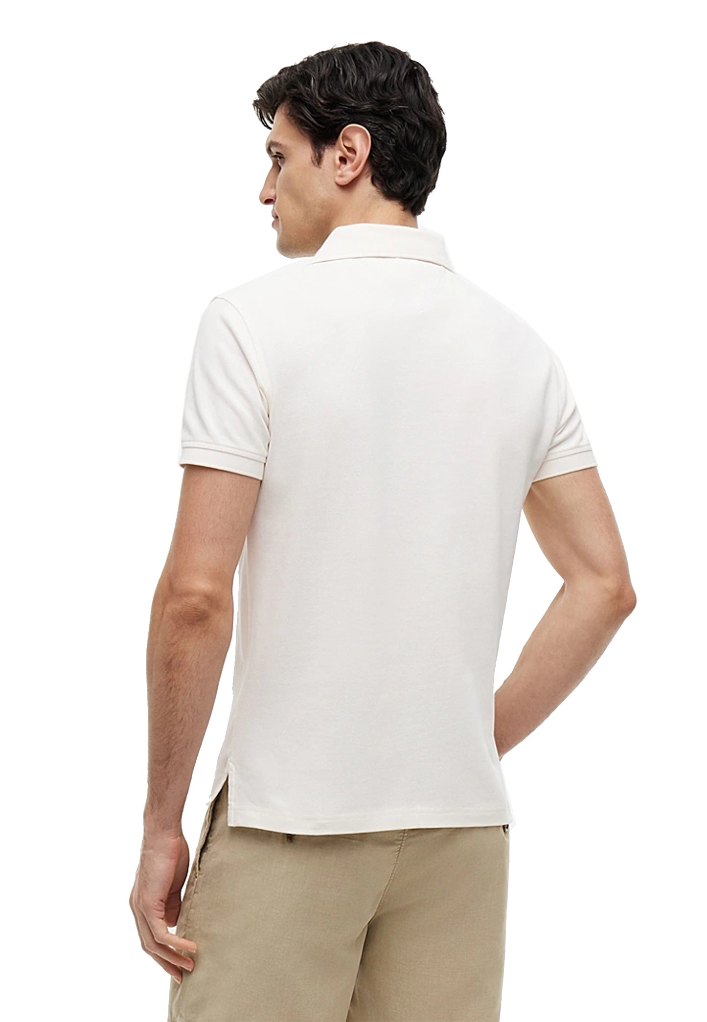Polo bianca perla cotone slim fit Tommy Hilfiger P26 MW0MW17771Z00 Z00Z00 TOMMY HILFIGER