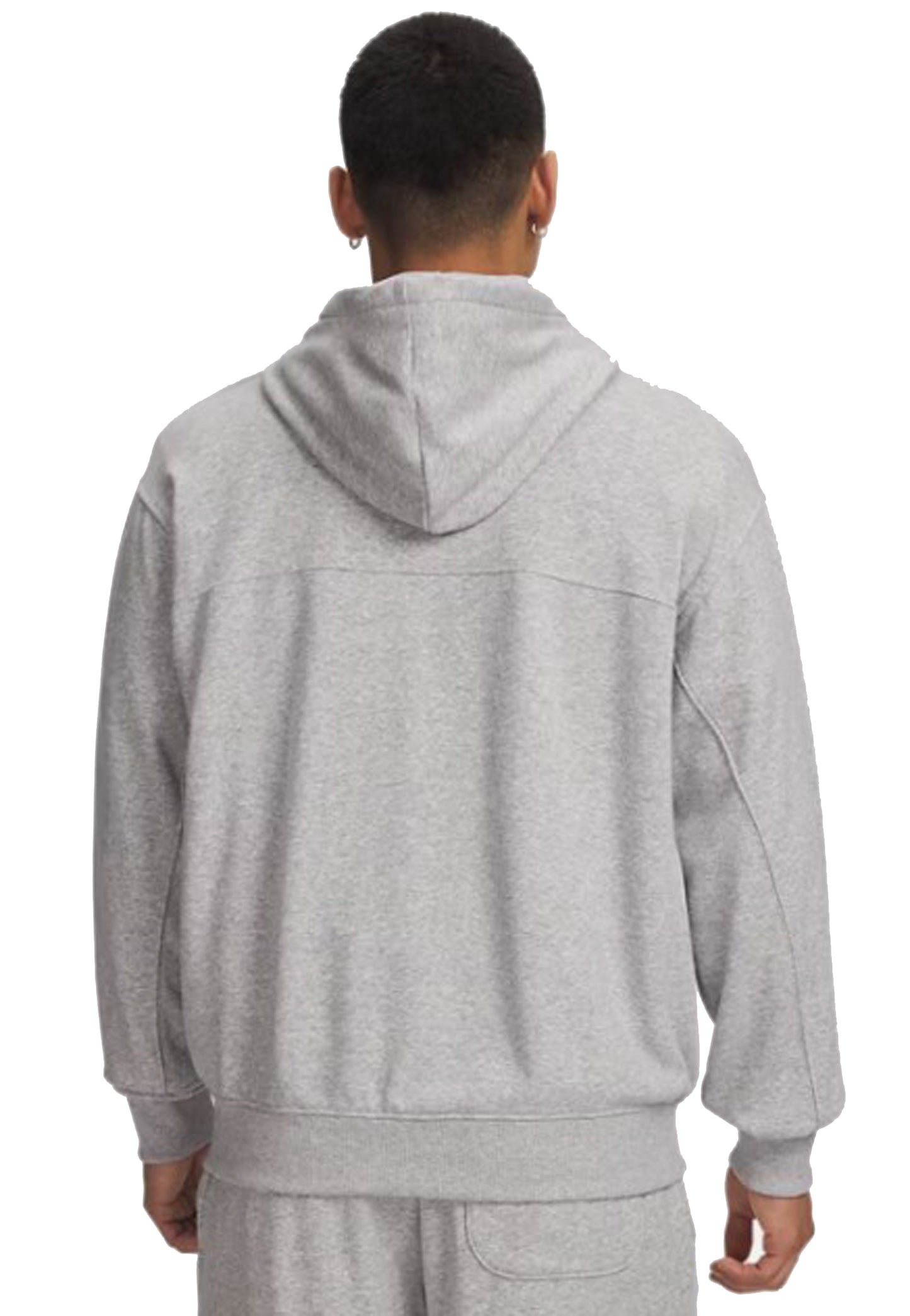 Felpa con cappuccio e zip interno pile grigie Rival Under Armour P26 77-6009346 00110011 UNDER ARMOUR