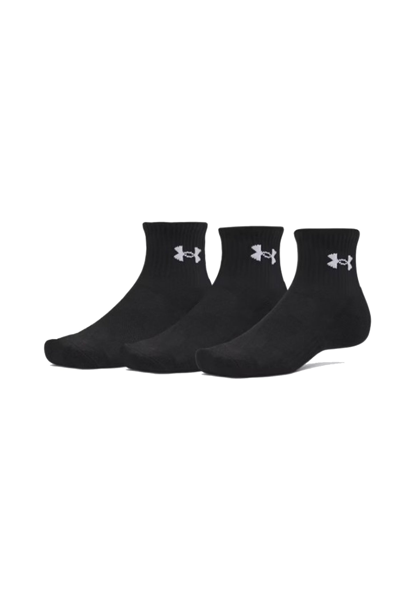 Pacco da 3 pezzi calze nere caviglia sportive performance Under Armour P26 77-6009686 00080008 UNDER ARMOUR