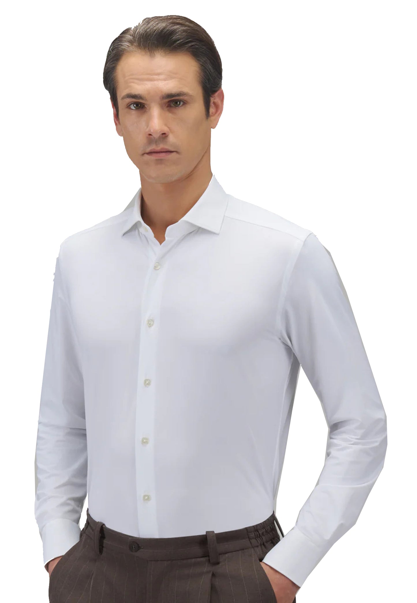 Camicia bianca tecnica Active collo francese Xacus P26 ACT558ML/11460 //001 XACUS