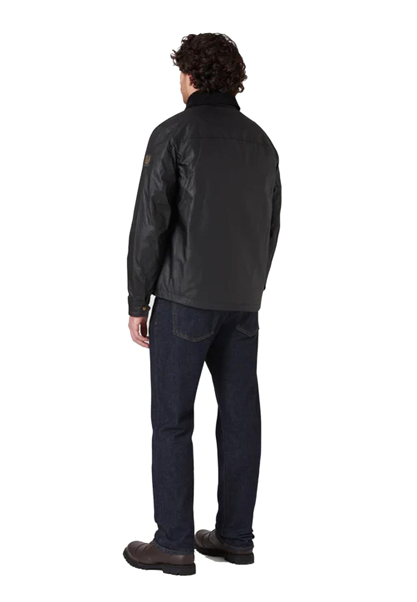 Giacca lana nera cerata Ground Belstaff A25 105804 BLACK BELSTAFF