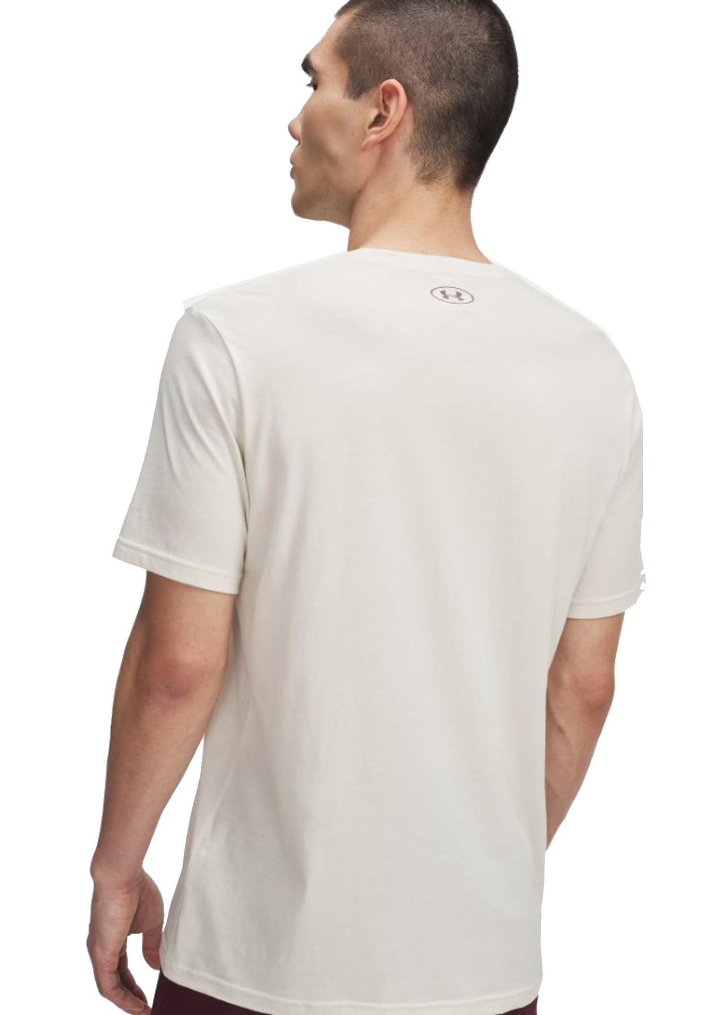 T-shirt girocollo beige College Crest Logo Under Armour A25 77-6005611 02790279 UNDER ARMOUR
