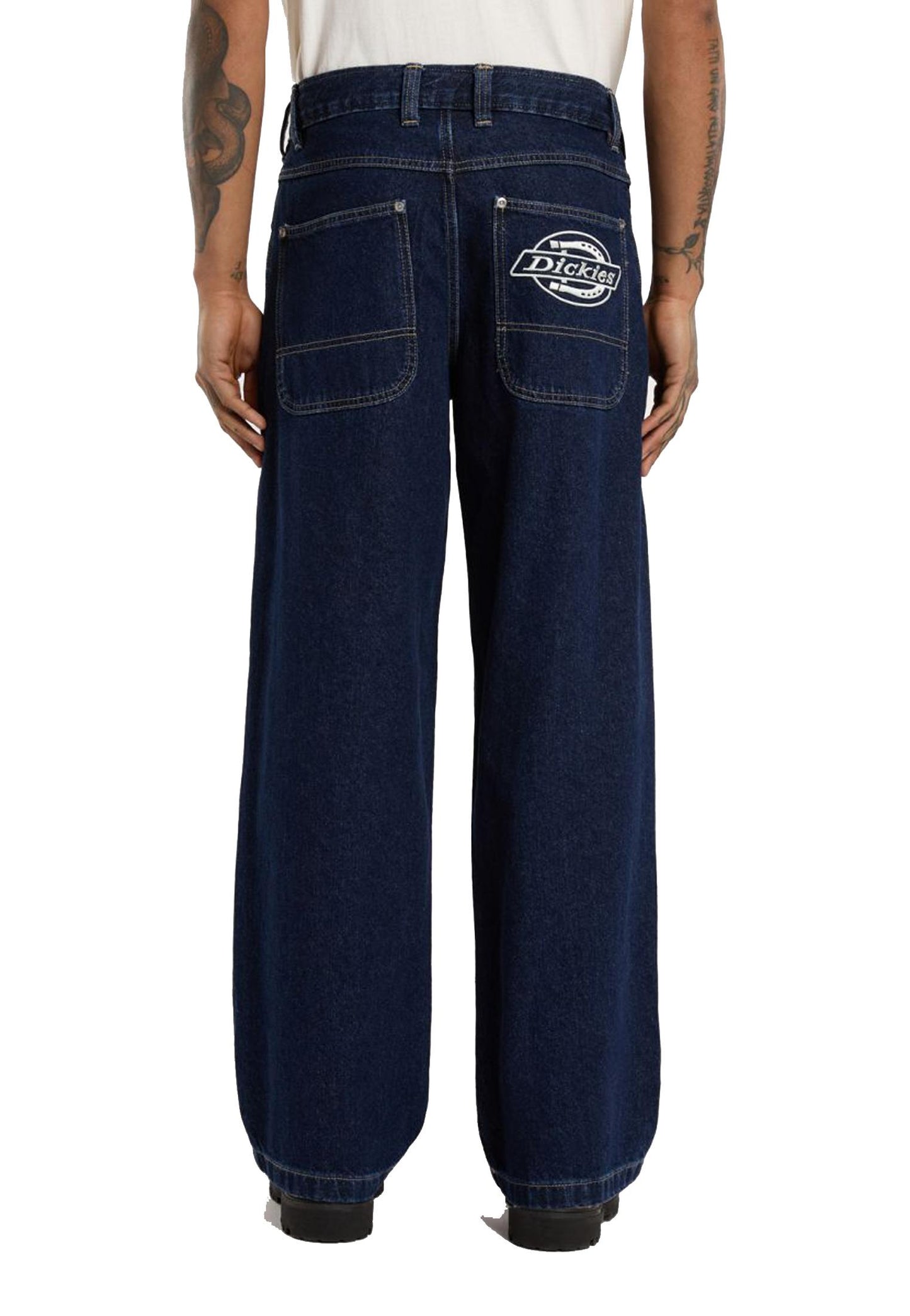 Pantaloni denim jeans blu scuro extra loose Hilham Dickies A25 DK0A87NK0DD DK0DDDK0DD DICKIES