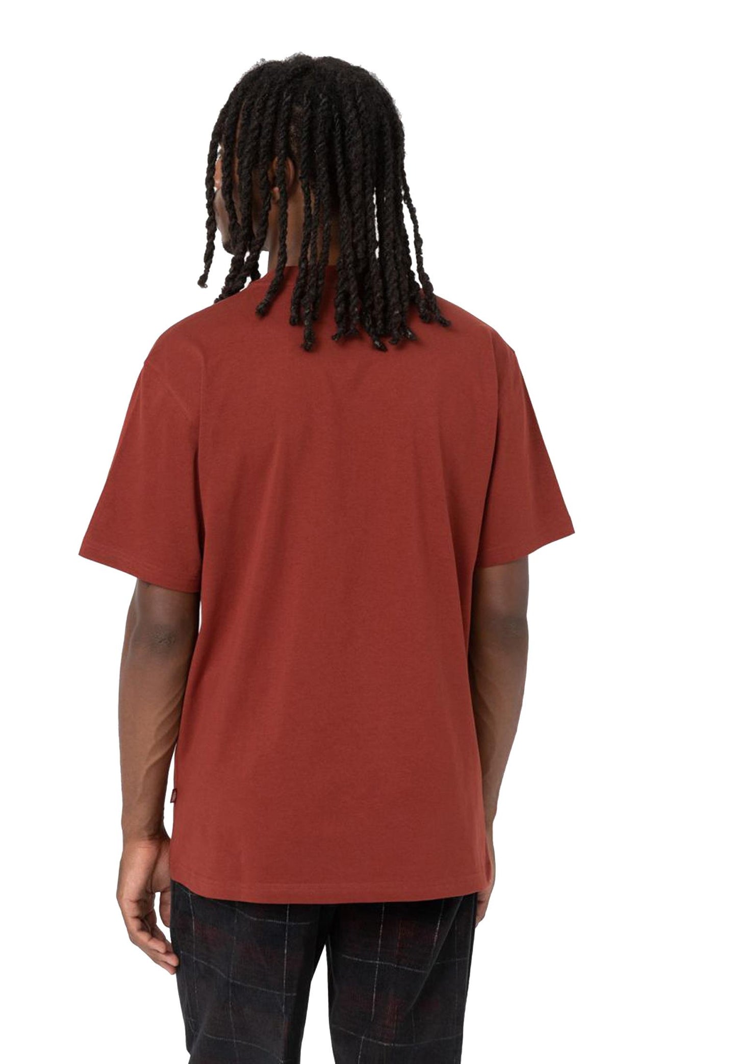 T-Shirt Rosso Mattone girocollo Luray A Maniche Corte Con Taschino Dickies A23 DK0A4YFCG041 G041 DICKIES