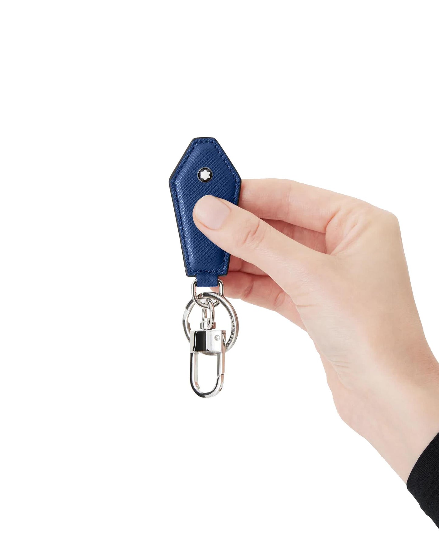 Blue Montblanc Sartorial diamond-shaped key ring