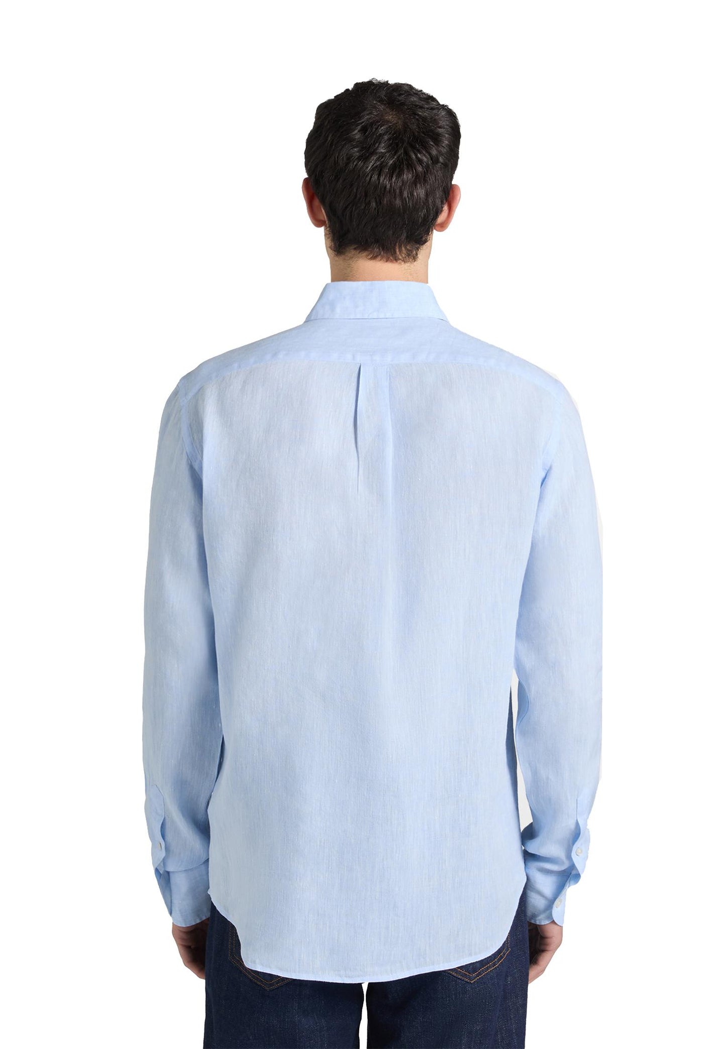 Camicia celeste puro lino regular fit Harmont&Blaine P26 CRQ014010883B 810810 HARMONT&BLAINE