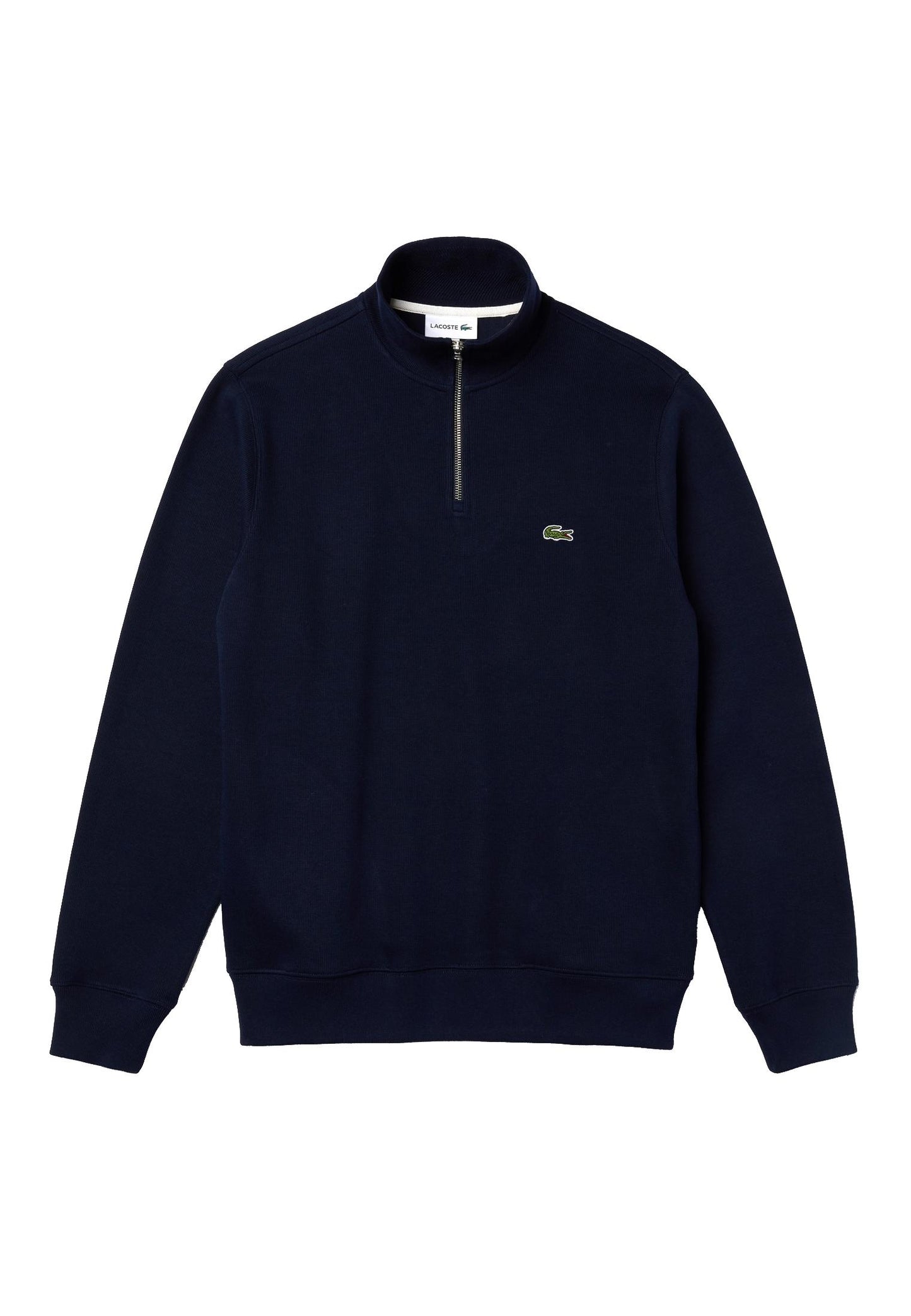 Felpa a collo alto mezza zip blu cotone Lacoste A25 SH1927 166166 LACOSTE
