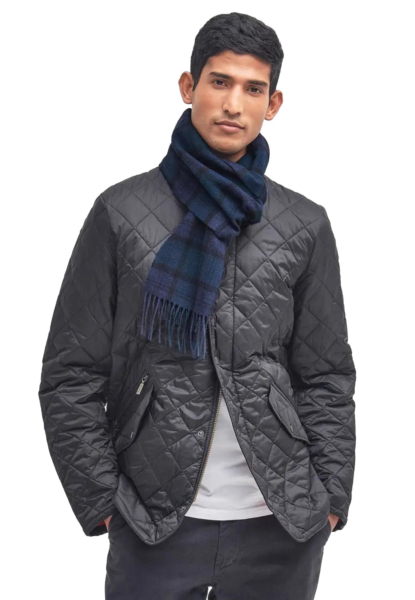 Sciarpa lana blu tartan Barbour A25 252MUSC0001 NY91NY91 BARBOUR