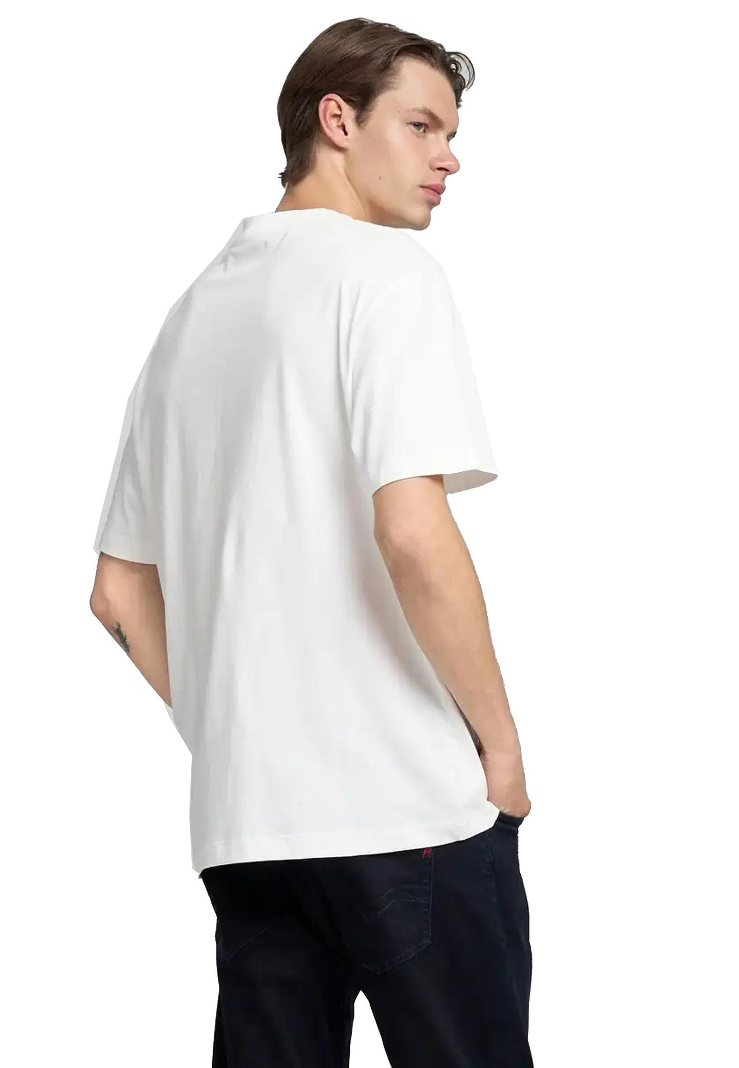 T-shirt girocollo cotone bianca stampa heritage Replay A25 M3277 .000.23608P 011011 REPLAY