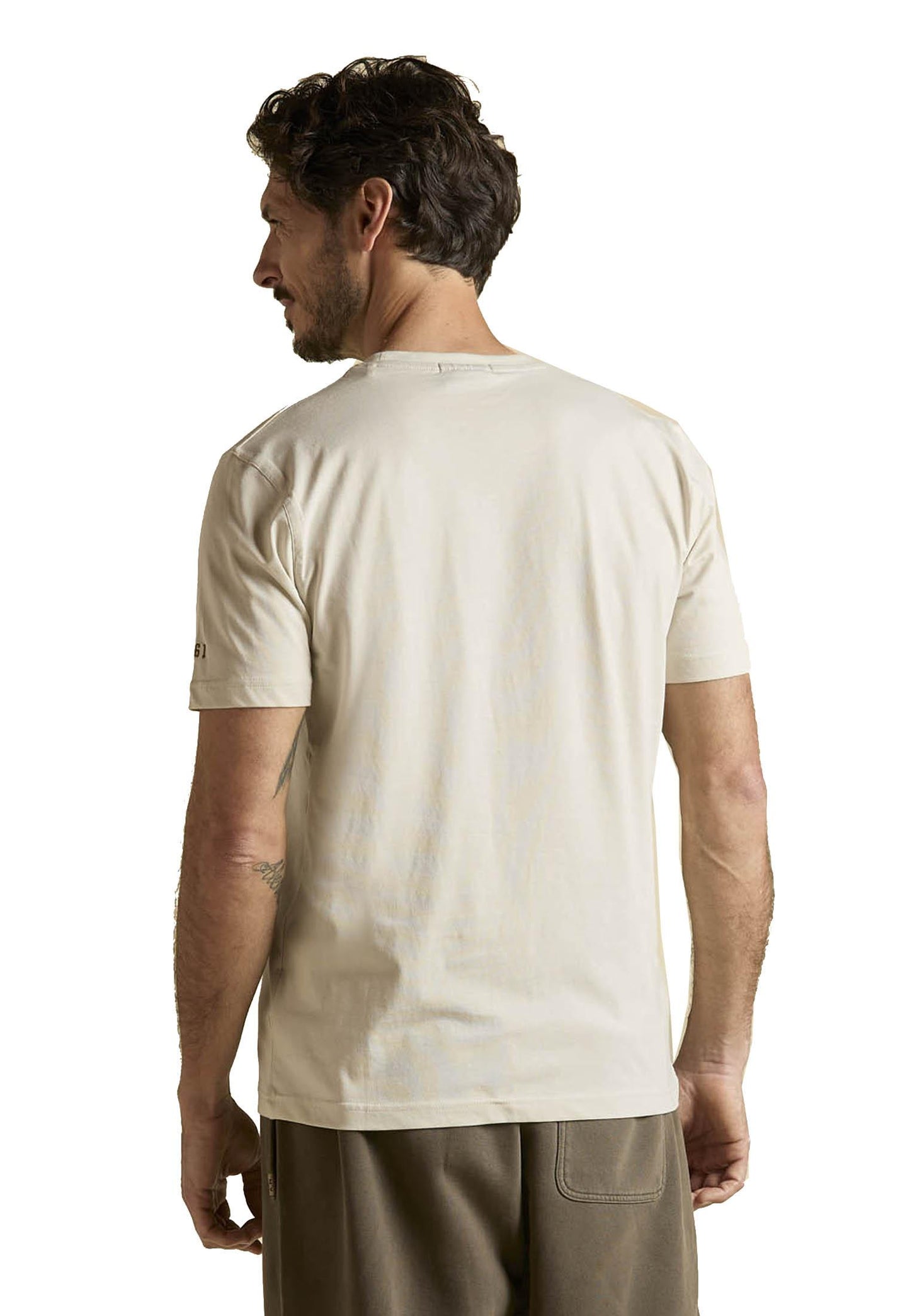 T-shirt bianca girocollo cotone stemma 313 Frecce Aeronautica Militare P26 261TS2534UJ00641 7307873078 AERONAUTICA MILITARE