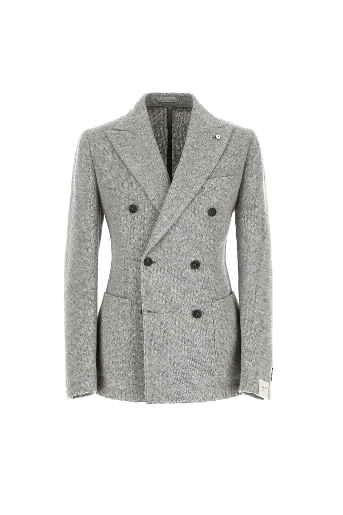 Giacca in jersey sfoderata grigio chiaro LBM A24