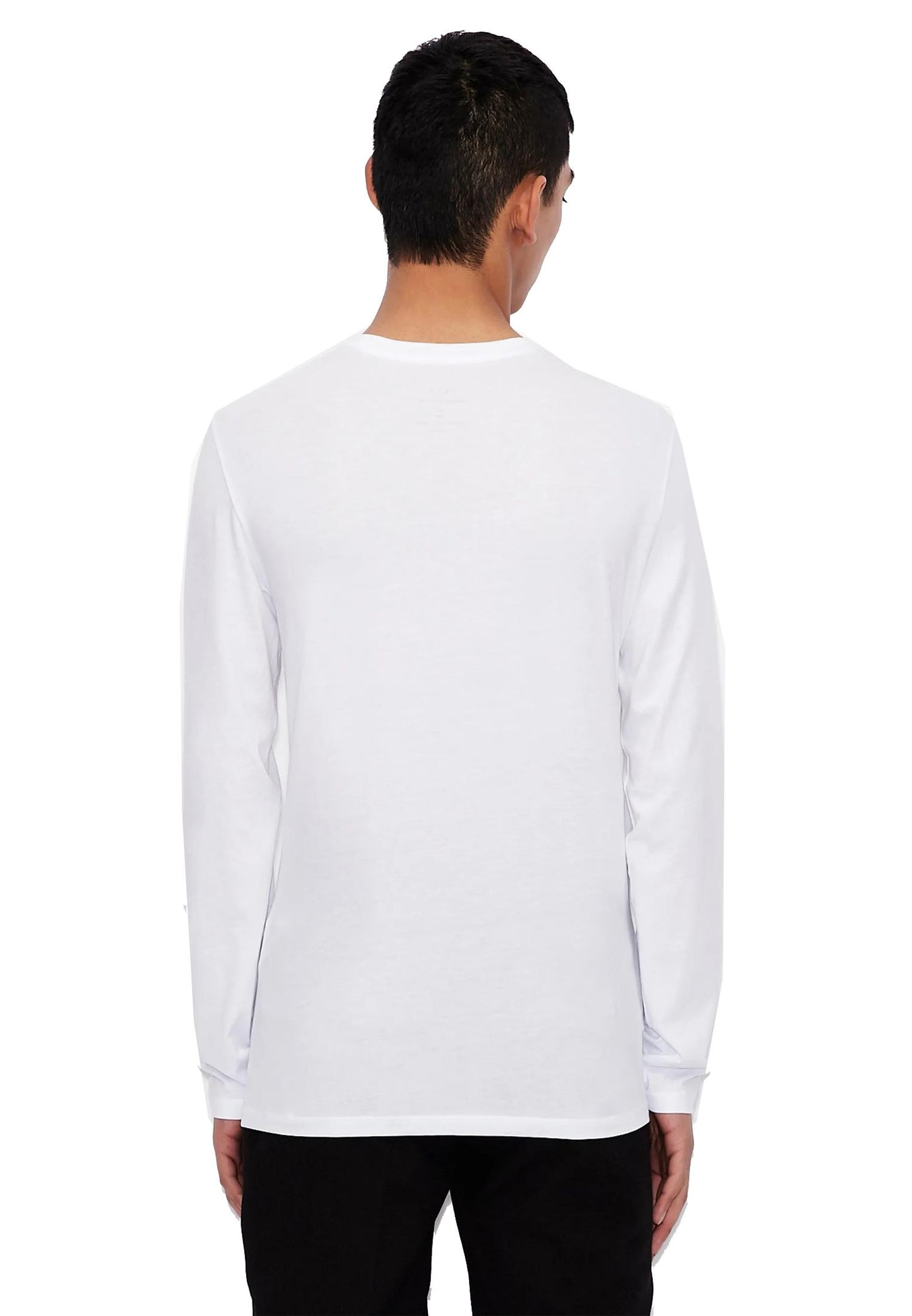 T-shirt basic bianca maniche lunghe Armani Exchange P24
