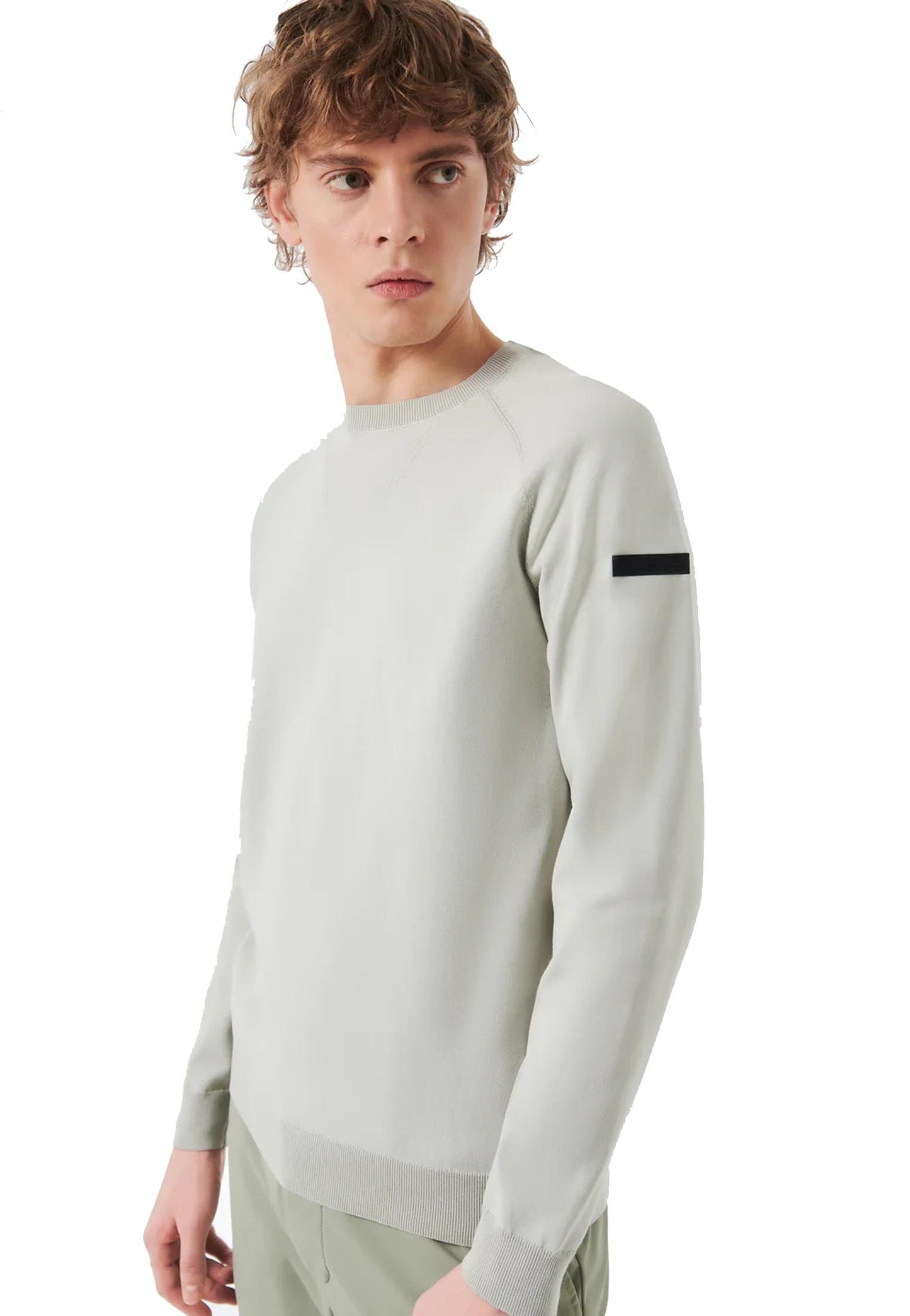 Maglia girocollo leggera grigia raglan Amos Round RRD P25