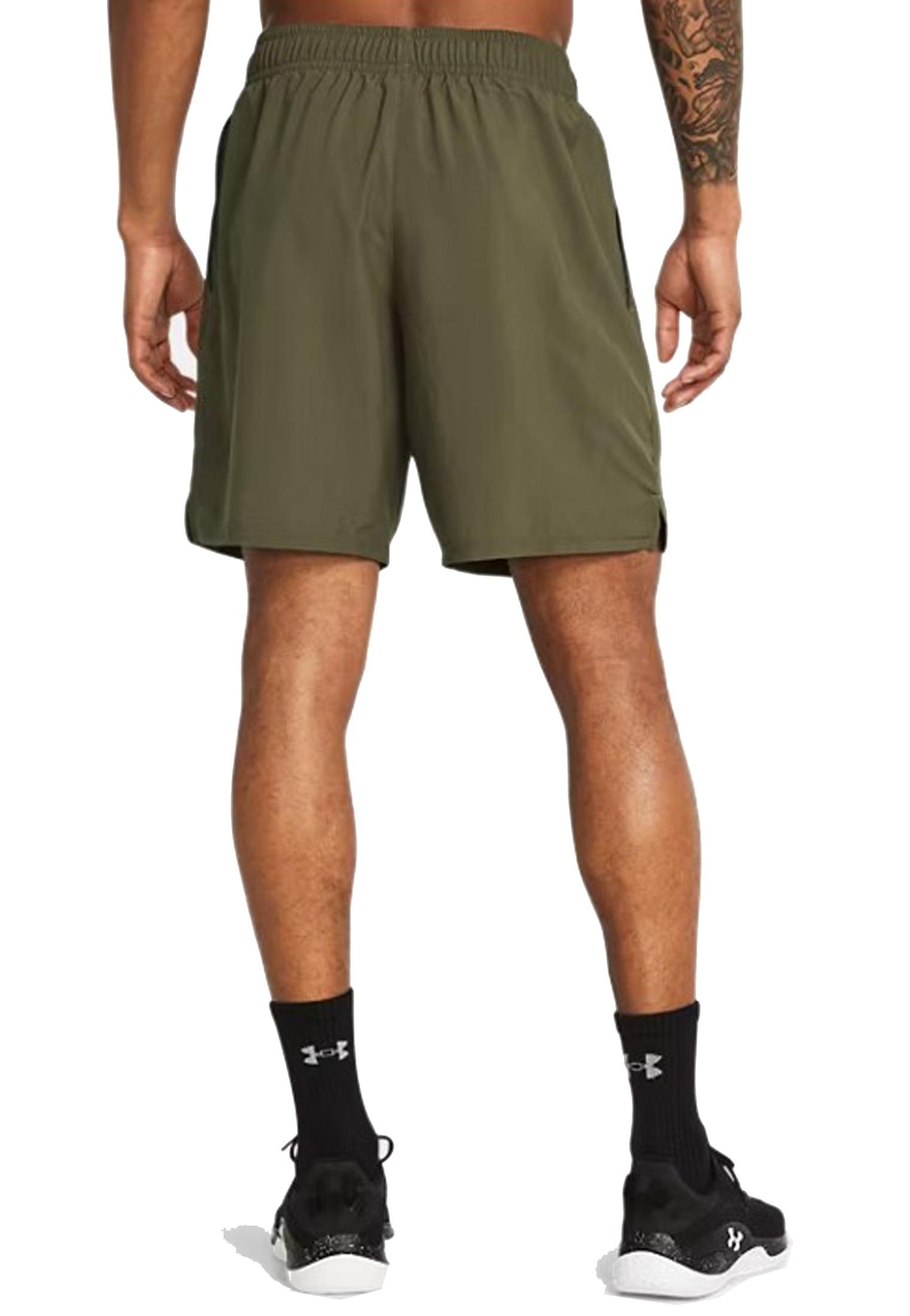 Pantaloncini short allenamento tech woven verdi Under Armour A25 77-1383356 03900390 UNDER ARMOUR