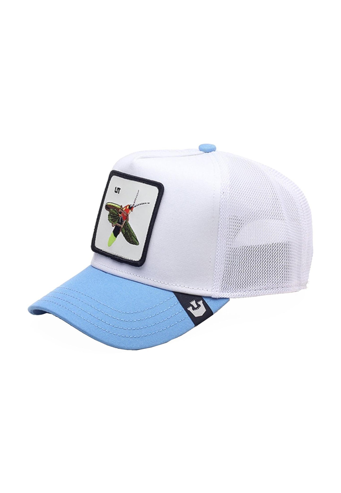 Cappellino da baseball unisex bianco e azzurro fantasia lucciola The Lit Goorin Bros P24 101-1432 LIGHT BLUELIGHT BLUE GOORIN BROS